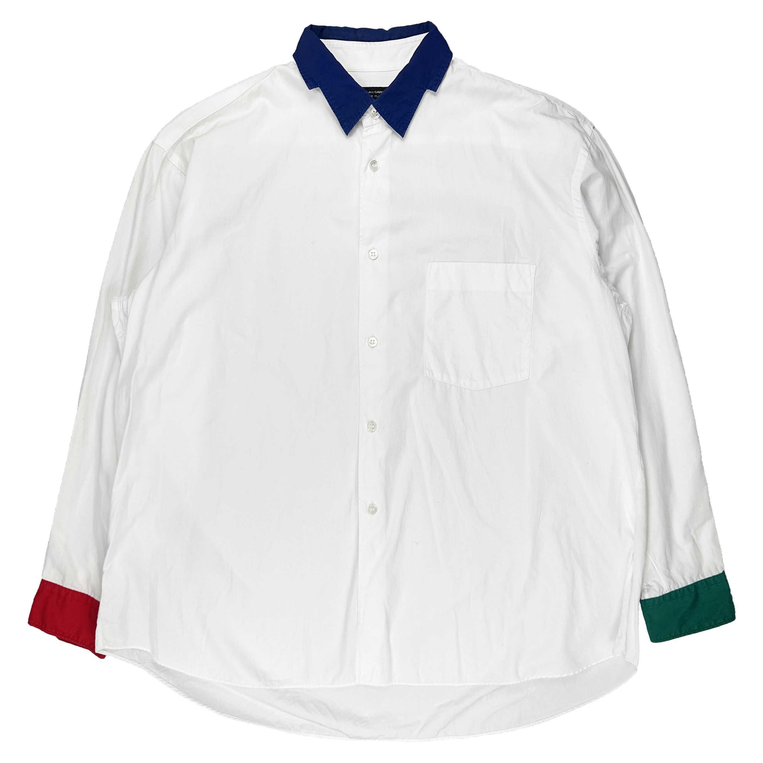 Comme des Garcons Homme Plus AD1988 Tri-Colored Dress Shirt Size US M / EU 48-50 / 2 - 1 Preview