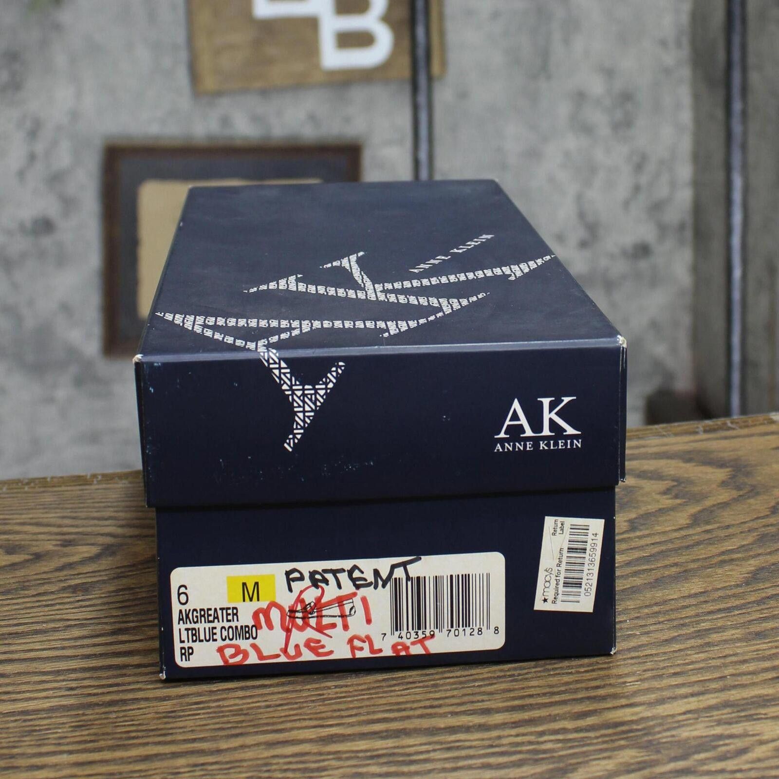 Designer AK Anne Klein Vintage IFLEX AKGREATER Loafers Blue Combo 6M Size US 6 / IT 36 - 7 Thumbnail