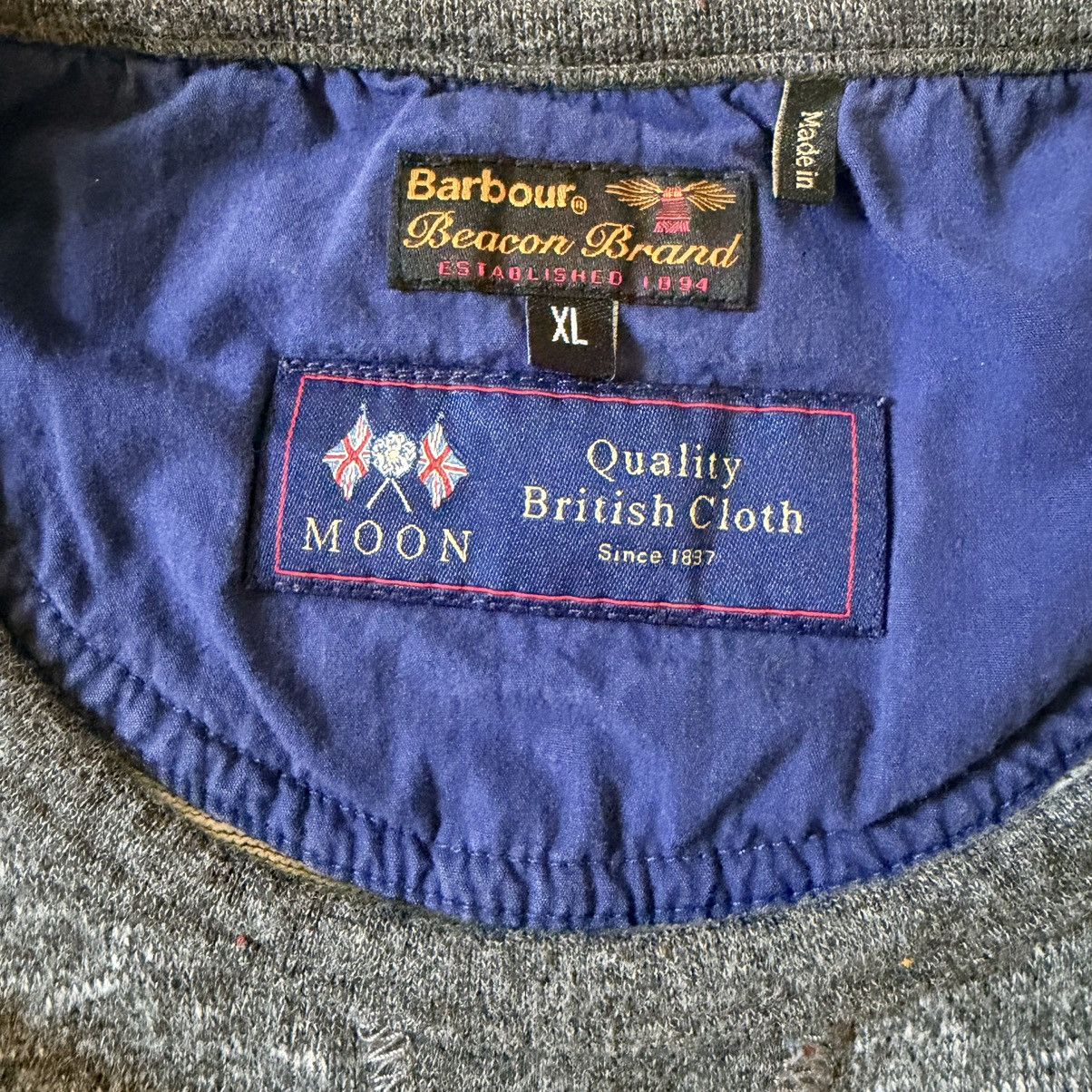 Barbour Barbour Beacon Crewneck Sweatshirt Gray Nep XL Elbow Patch Size US XL / EU 56 / 4 - 10 Thumbnail