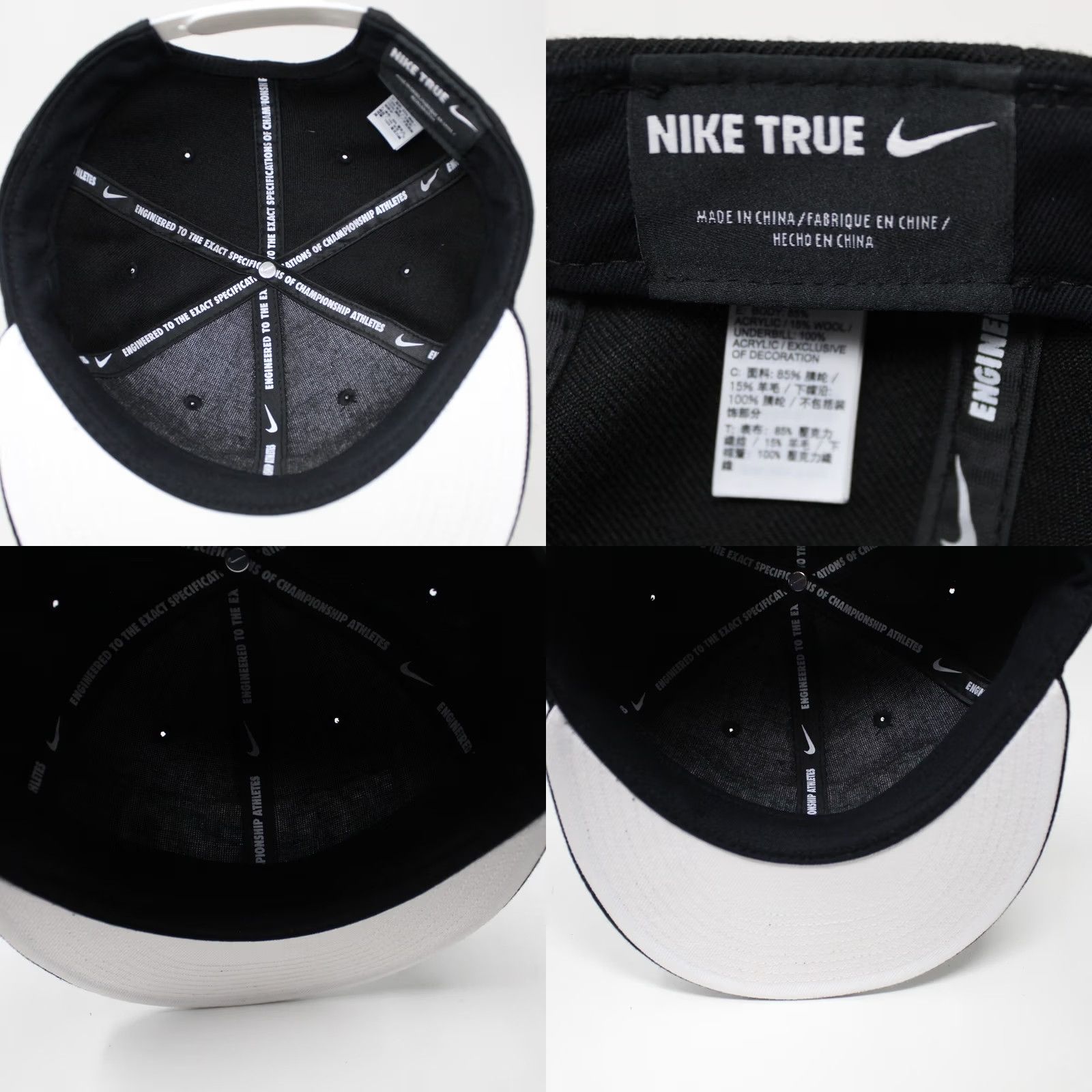 Nike Nike Hat Mens Snapback Black Be True Toyko Adjustable Baseball Cap Swoosh Size ONE SIZE - 8 Thumbnail