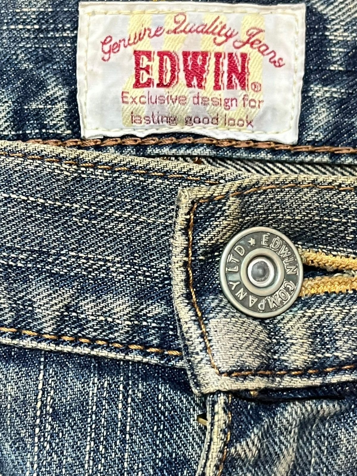 Edwin Vintage Edwin Exclusive Vintage Mudwash Patchwork Denim Size US 33 - 5 Thumbnail