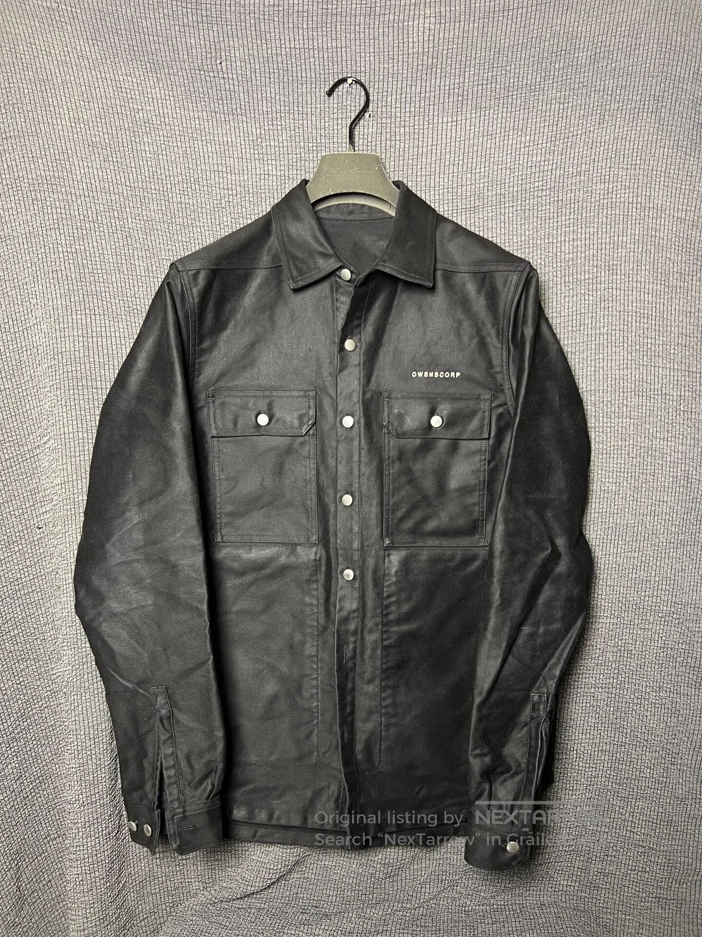 Rick Owens Rick Owens Crew Shirt in Black Satin Cotton. Size US L / EU 52-54 / 3 - 1 Thumbnail