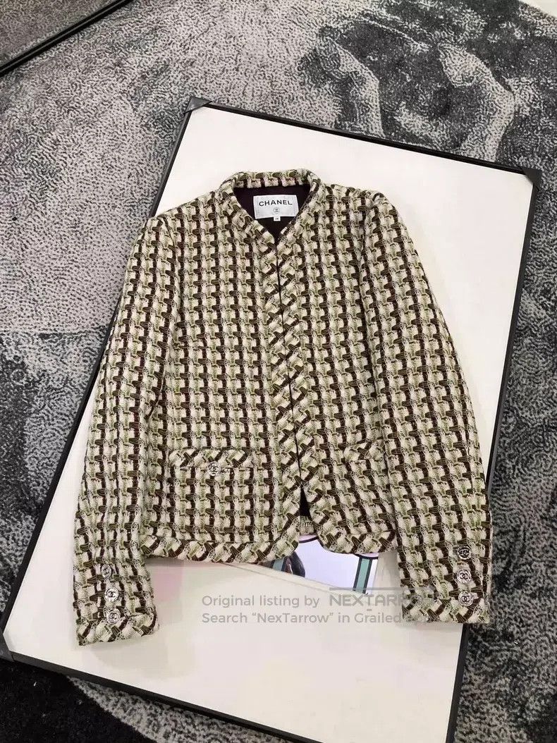 Chanel Chanel Dakar series brown and green braided two-pocket jac Size XS / US 0-2 / IT 36-38 - 2 Thumbnail