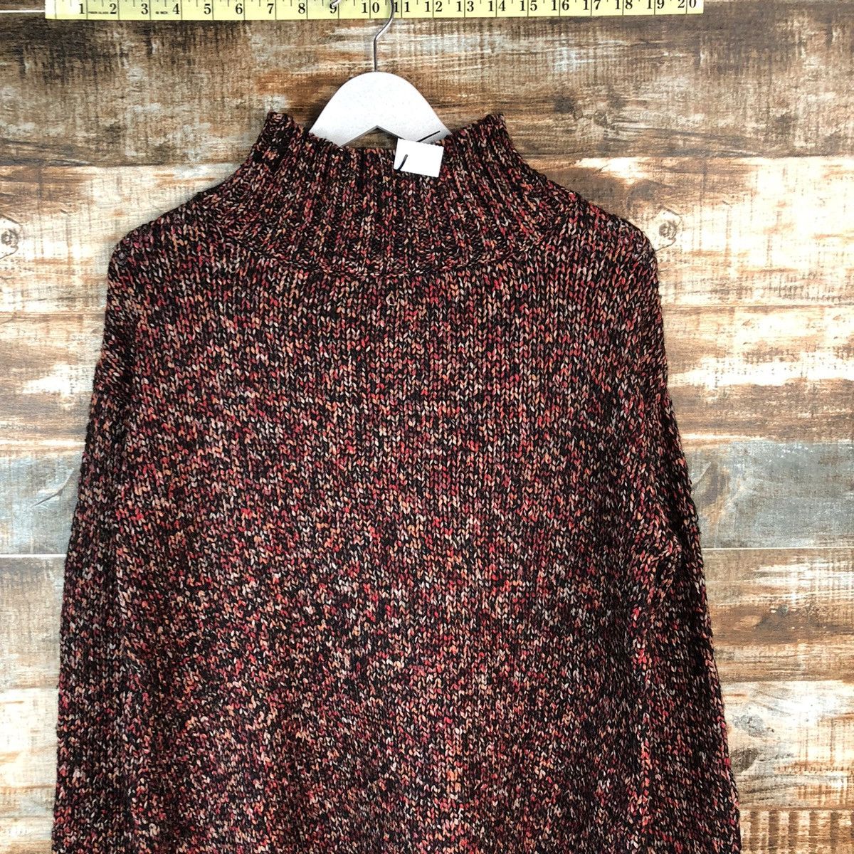 Homespun Knitwear × Japanese Brand Japanese Brand Maroon Knitwear sweatshirt #A1811 Size M / US 6-8 / IT 42-44 - 5 Thumbnail