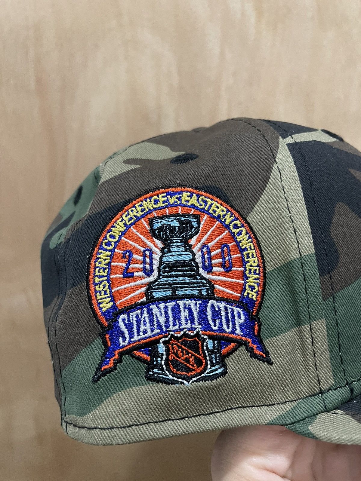 NHL Myfitteds New Jersey devils camo 2000 nhl Stanley cup 7 1/8 Size ONE SIZE - 4 Thumbnail