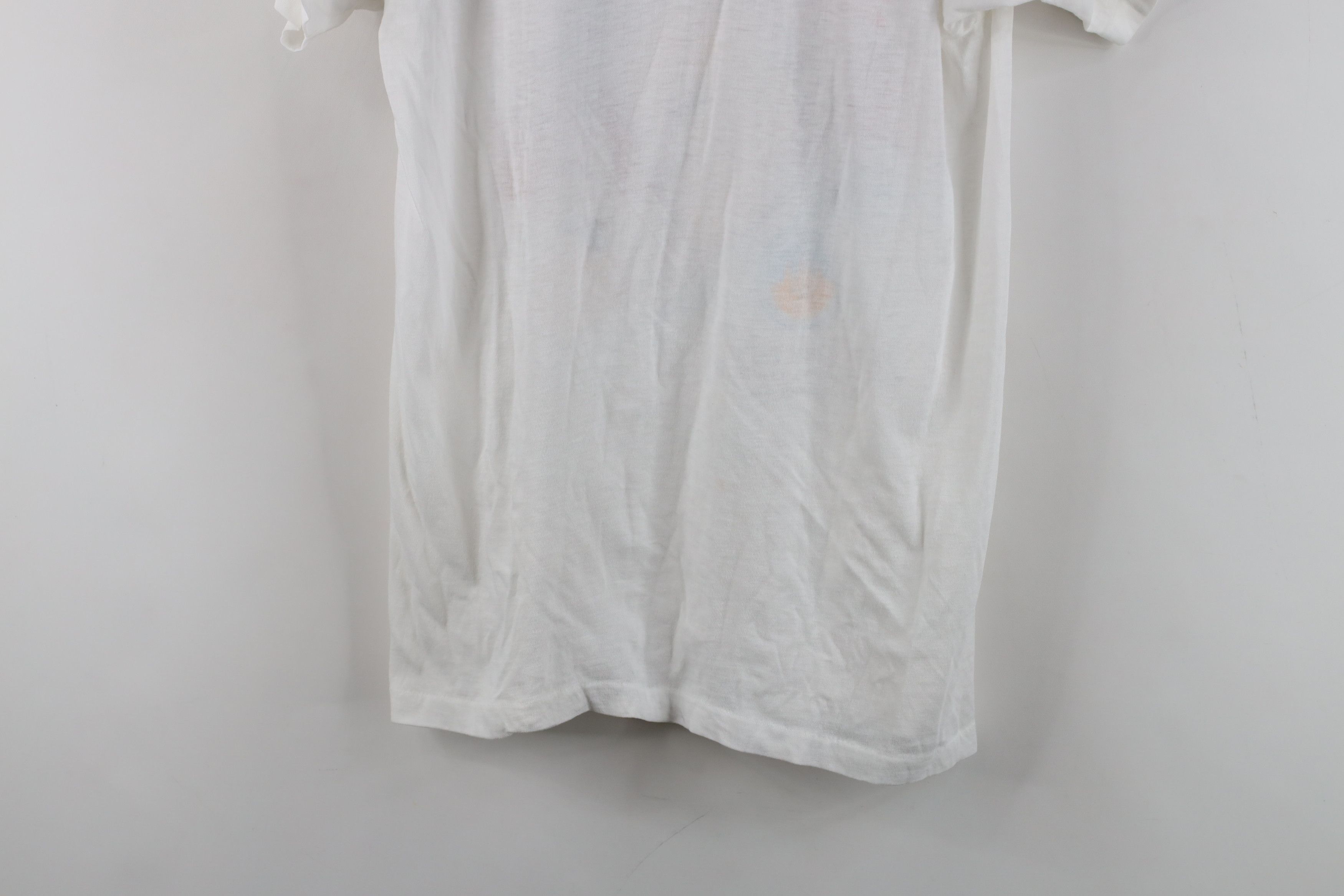 Vintage Vintage 80s Paul II Catholic Christian T-Shirt White USA Size M / US 6-8 / IT 42-44 - 13 Thumbnail