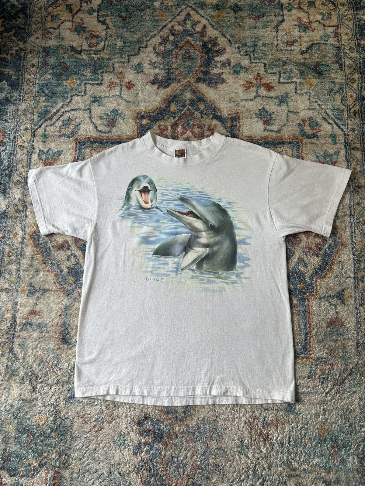 Vintage Vintage Dolphins Animal T-shirt Large Size US L / EU 52-54 / 3 - 1 Thumbnail