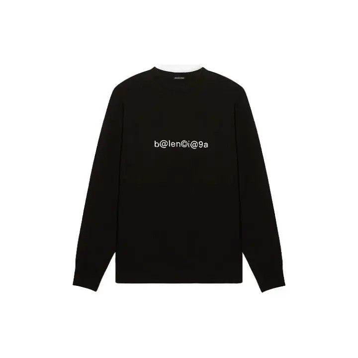 Balenciaga Balenciaga Iconic Black Long Sleeve Sweater 0079 Size US M / EU 48-50 / 2 - 1 Thumbnail