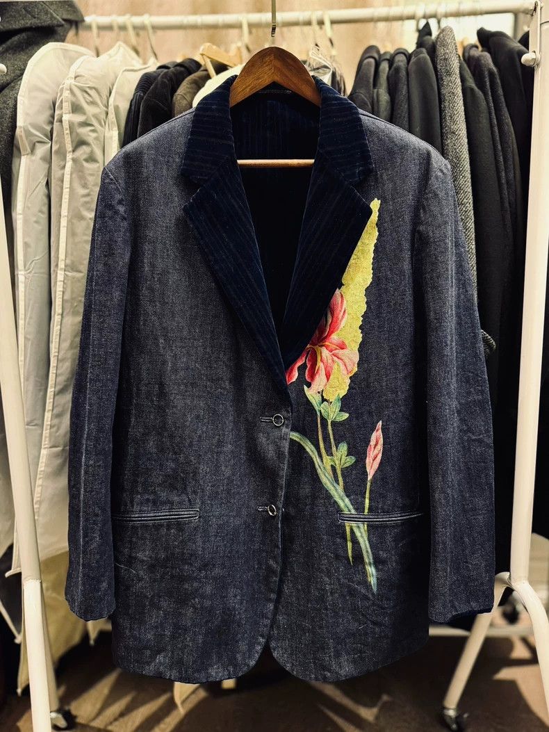 Yohji Yamamoto Yohji Yamamoto 02AW Denim Jacket Size US S / EU 44-46 / 1 - 1 Thumbnail