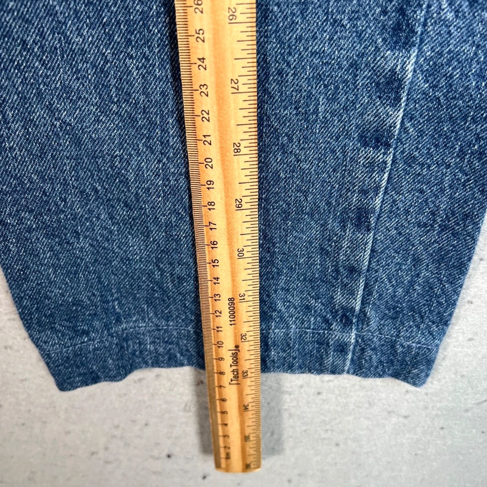 Vintage VINTAGE Rocky Mountain Womens Jeans Cropped Denim 9R Blue 28 in Zip High Rise Relaxed Fit 100% Cotton Painters Logo? Size 30" / US 8 / IT 44 - 6 Thumbnail