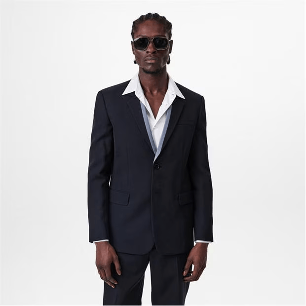 Gucci Single Breasted Contrast Blazer Size 50R - 2 Thumbnail
