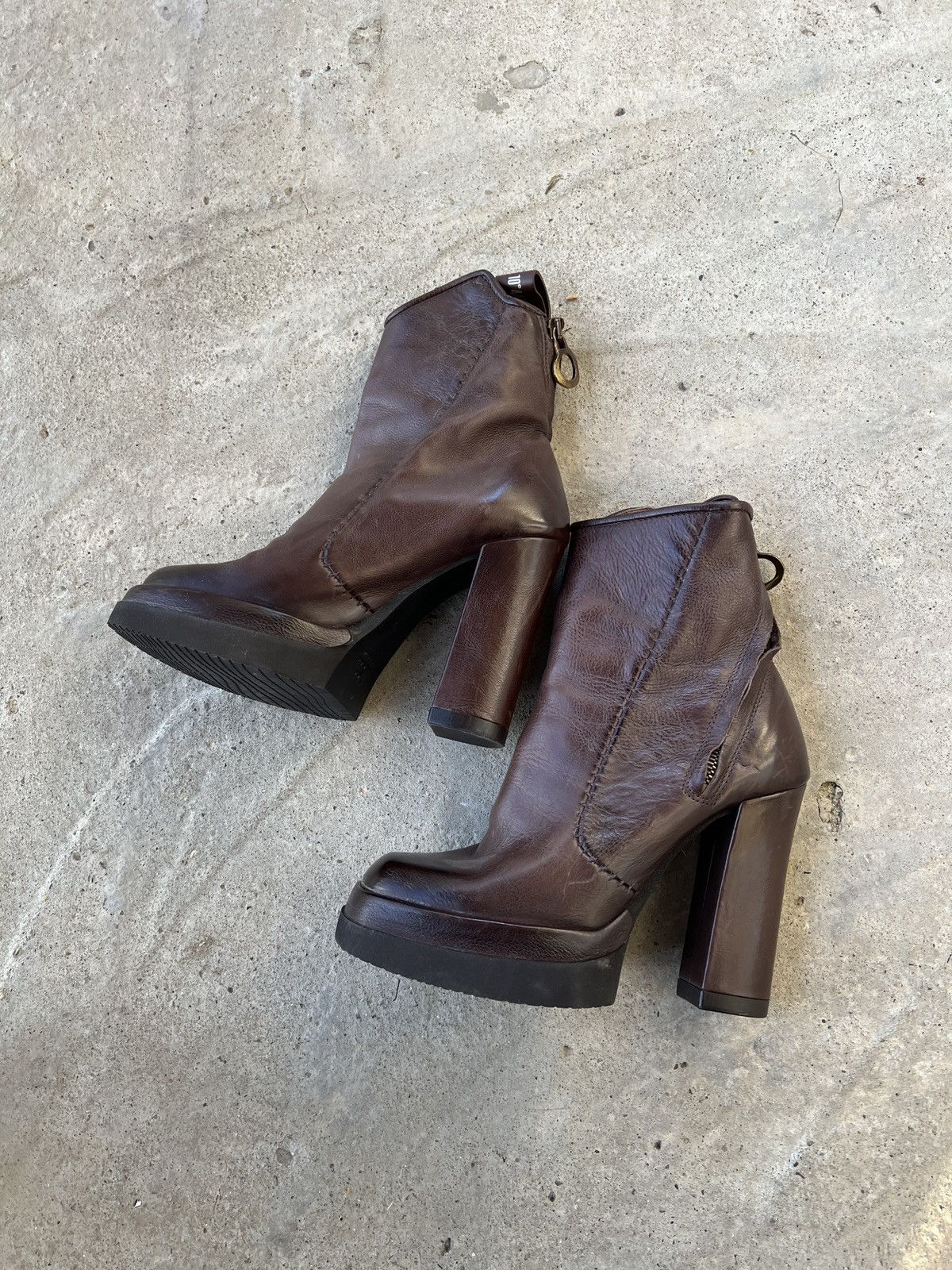 A.S.98 A.S.98 Leather Boots Size US 7 / IT 37 - 2 Thumbnail