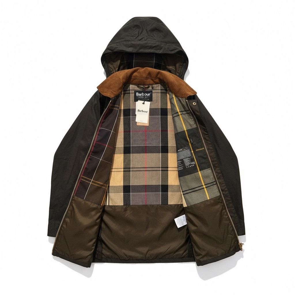 Barbour NWT Barbour Highclere Hooded Waxed Jacket Size US/14 Size XL / US 12-14 / IT 48-50 - 18 Thumbnail