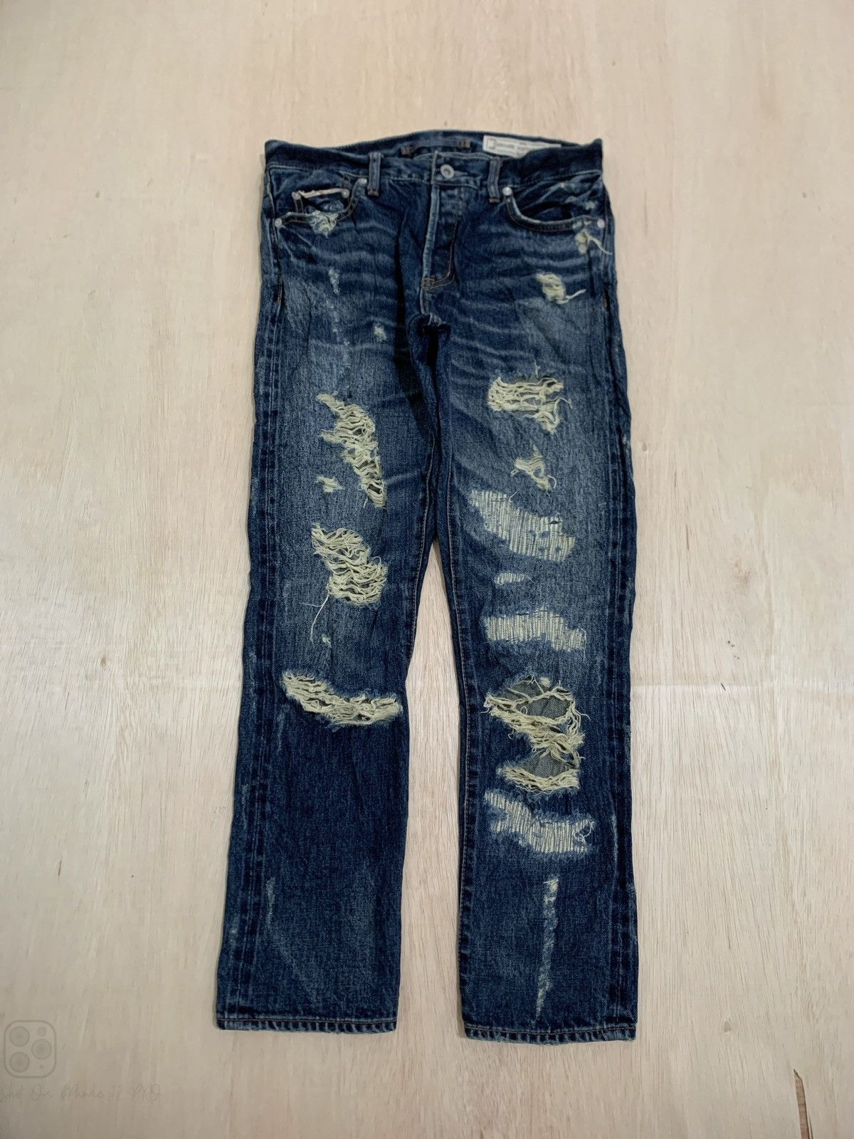 If Six Was Nine × Japanese Brand Distressed Denim Goa Genuine Vintage Denim Jeans Size US 30 / EU 46 - 2 Thumbnail