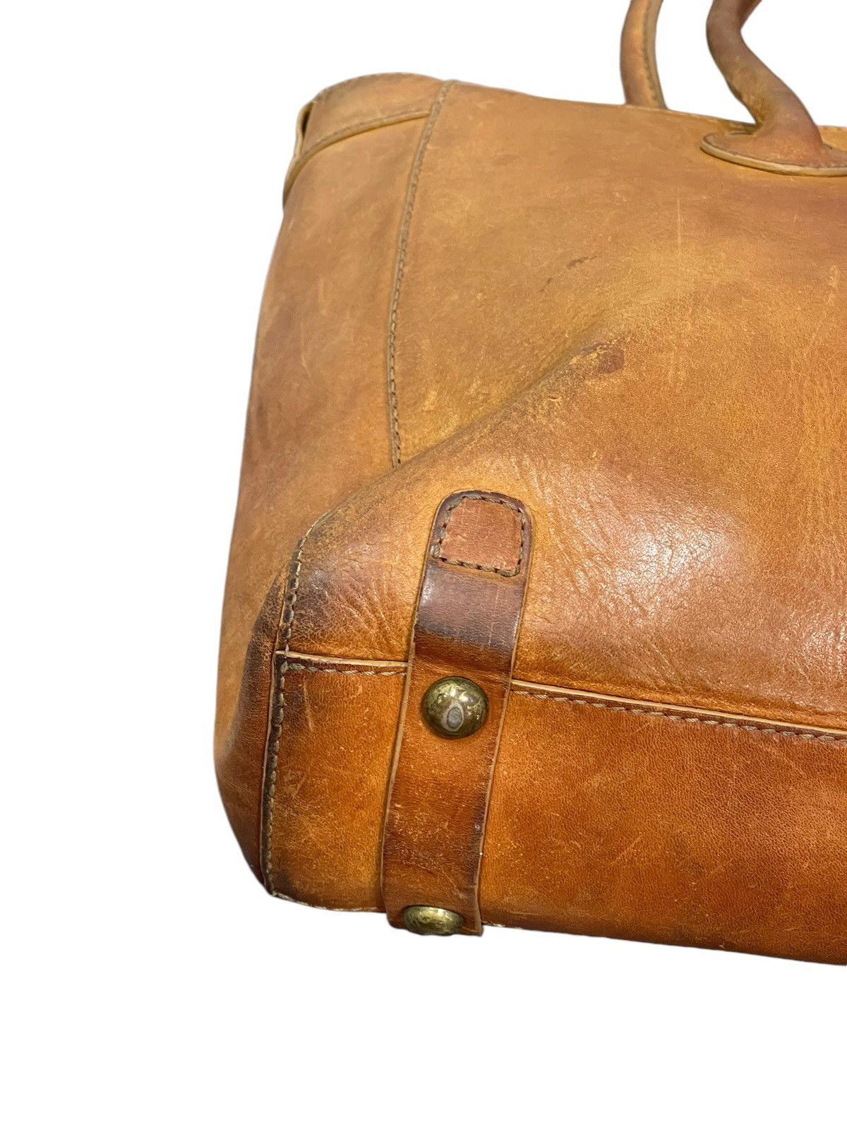 Japanese Brand Full Leather Patina Le Midi Tote Shoulder Bag 1🟩2 Size ONE SIZE - 12 Thumbnail