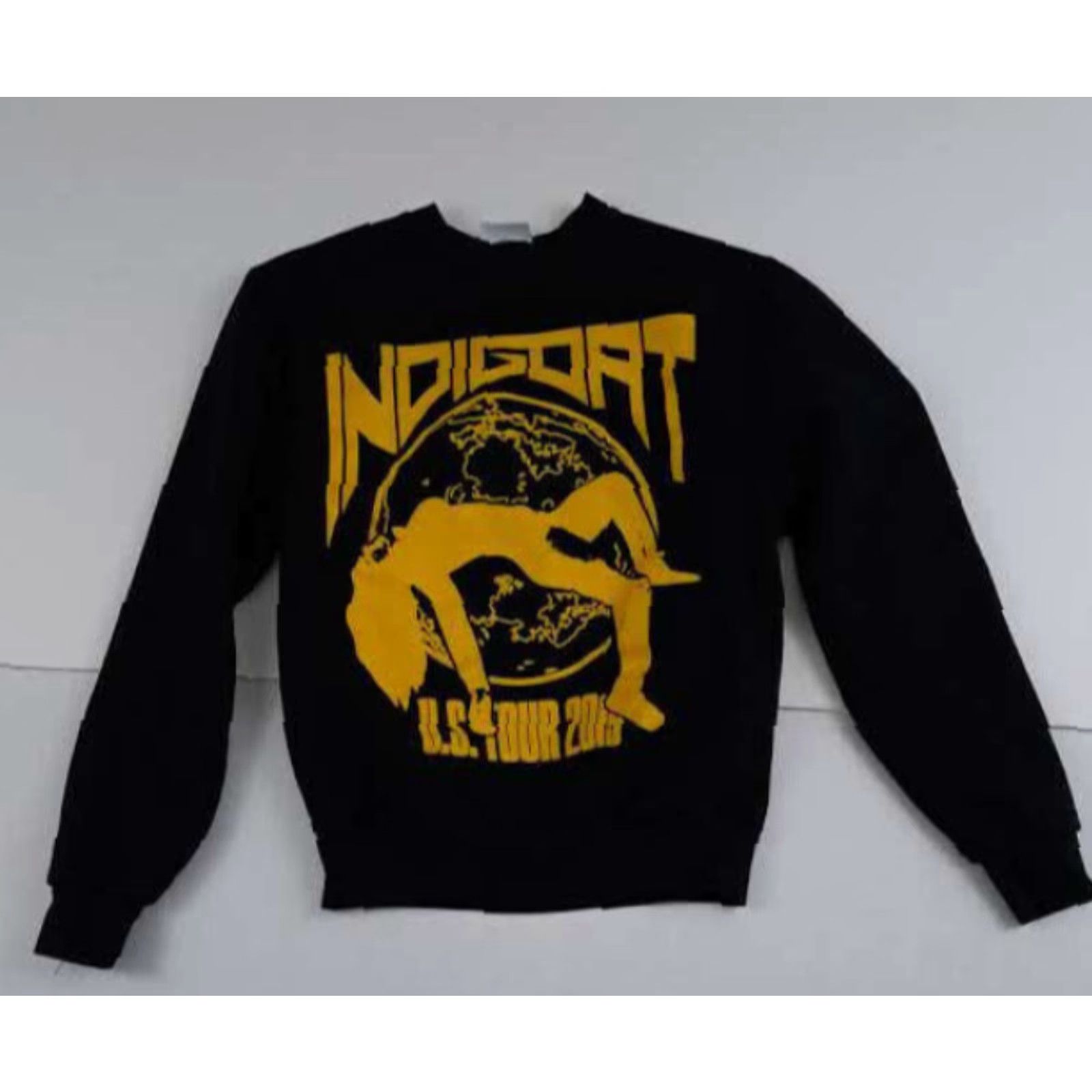Champion VINTAGE Pre-Owned Chris Brown Indigoat Tour Champion Sweatshirt Black Small Men Long Sleeve Shirt 2019 Men Black Size US S / EU 44-46 / 1 - 2 Thumbnail