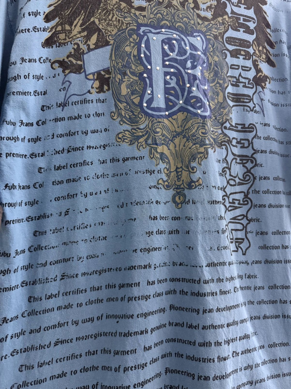 Fubu Y2k FUBU STUDDED POEM GRUNGE TSHIRT Size US M / EU 48-50 / 2 - 4 Thumbnail