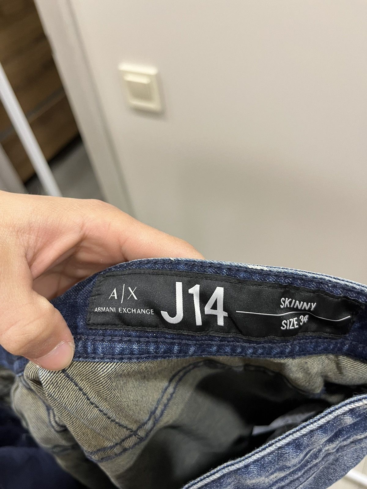 Japanese Brand Vintage Emporio Armani Y2K Denim Straight Jeans Old Money Size US 34 / EU 50 - 7 Thumbnail