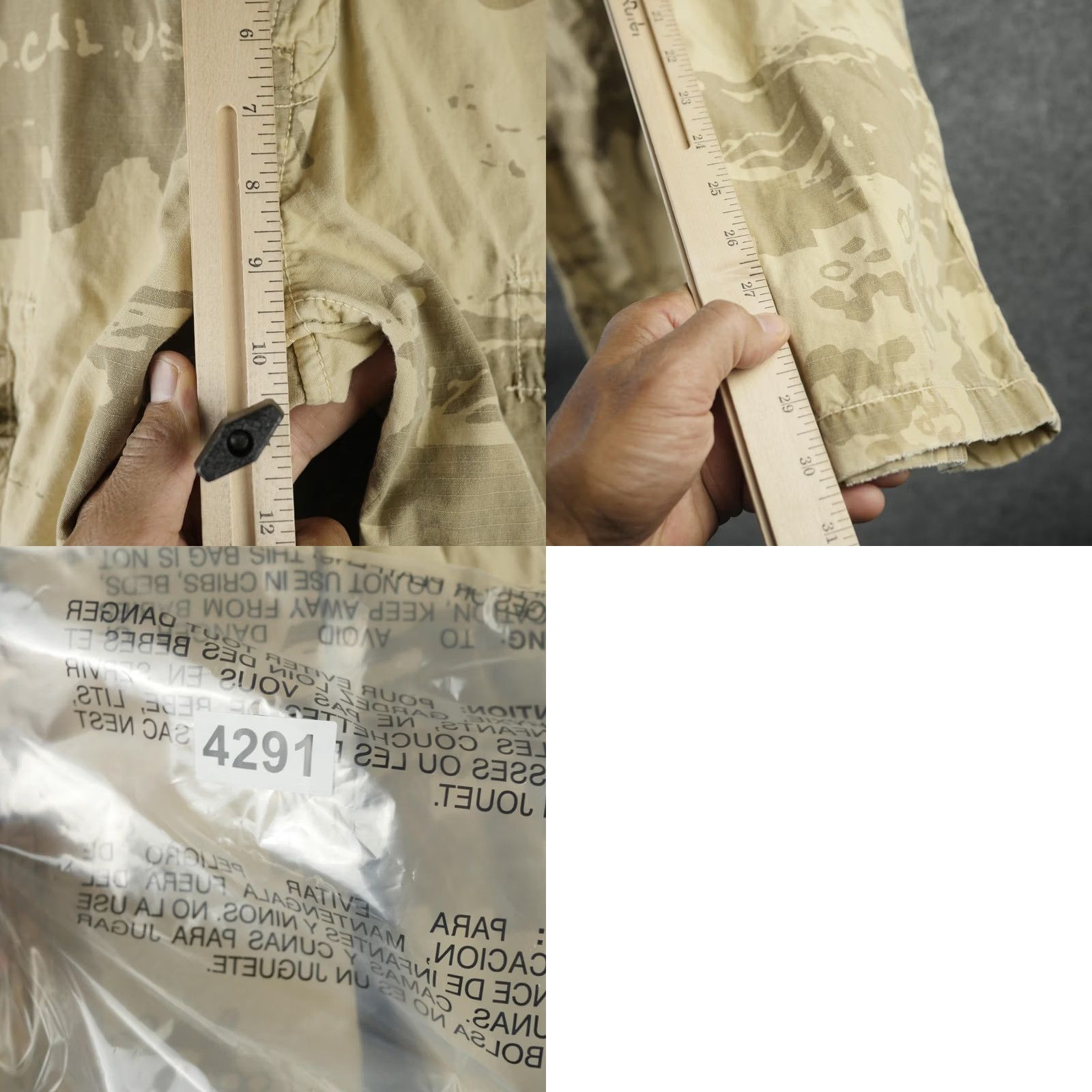 Vintage Y2K Vintage Z-Brand Cargo Pants Mens 30x32 Beige Camo Canvas Front Pockets Relaxed Straight Pants Mens Cargo Pants Beige Camouflage 30x32 Size US 30 / EU 46 - 10 Thumbnail