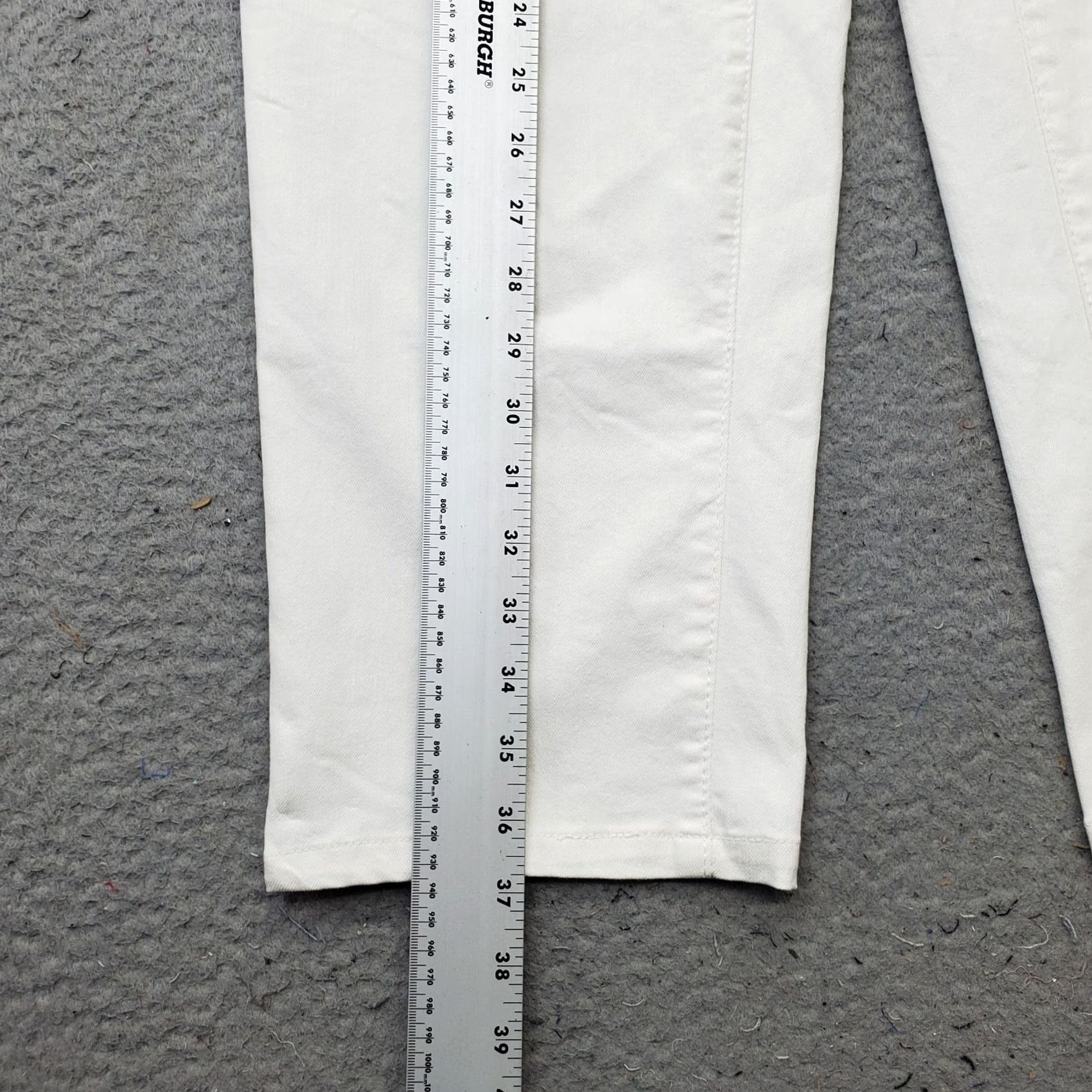 Denime Denim 24/7 Straight Jeans Womens 18W White Stretch Boho Streetwear Light Wash Denim 24/7 Women's Jeans 18W White Stretch Light Wash Size 40" / US 18 - 3 Thumbnail