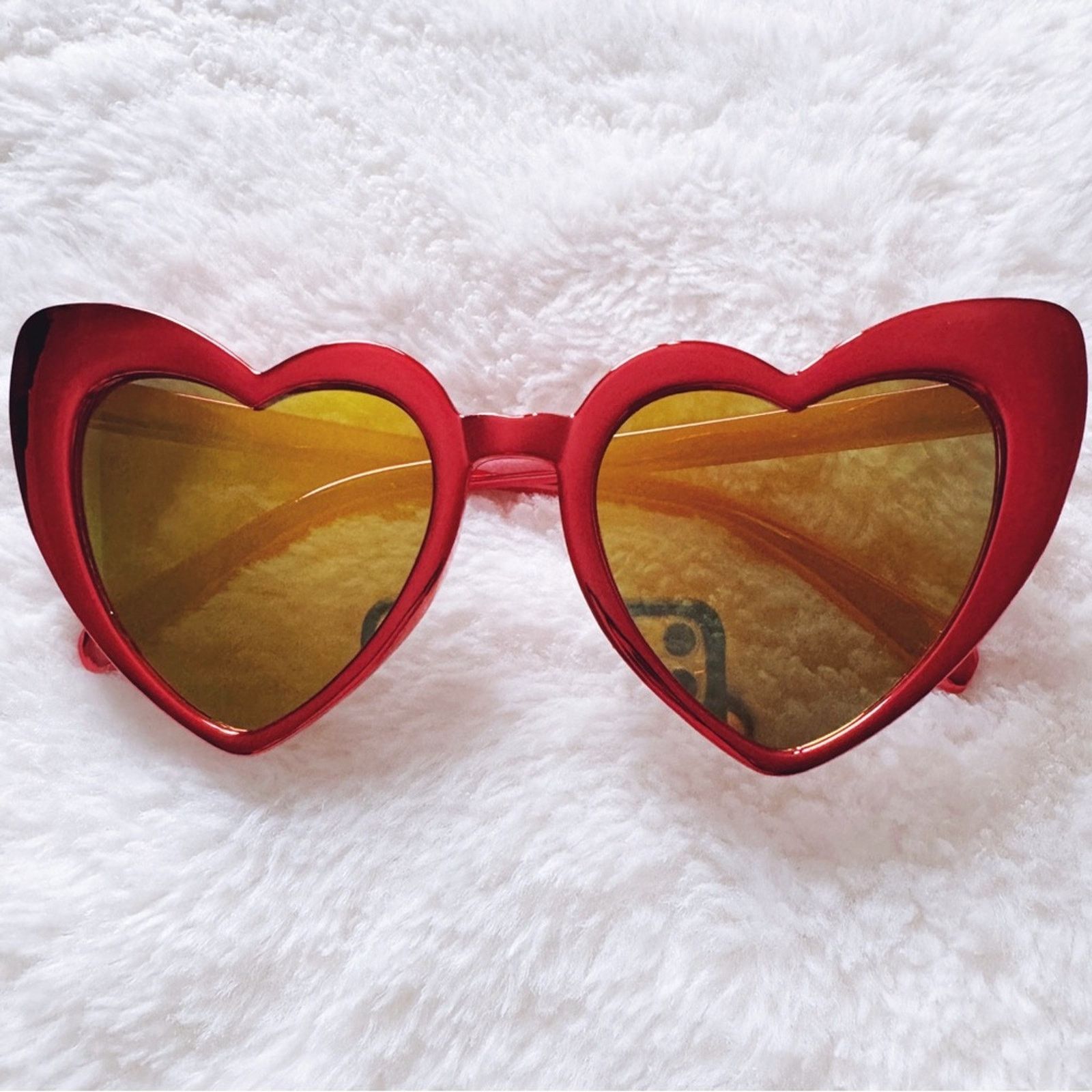 Other Addison Red Heart-Shaped Sunglasses Size ONE SIZE - 1 Thumbnail