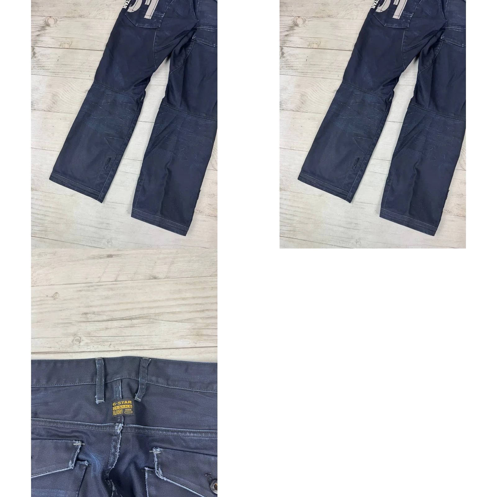 G-Star VINTAGE G-Star Jeans Men 33 Blue Denim 5-Pocket Logo Cargo Straight 90s 2000s Y2K Pants Size US 33 - 10 Thumbnail