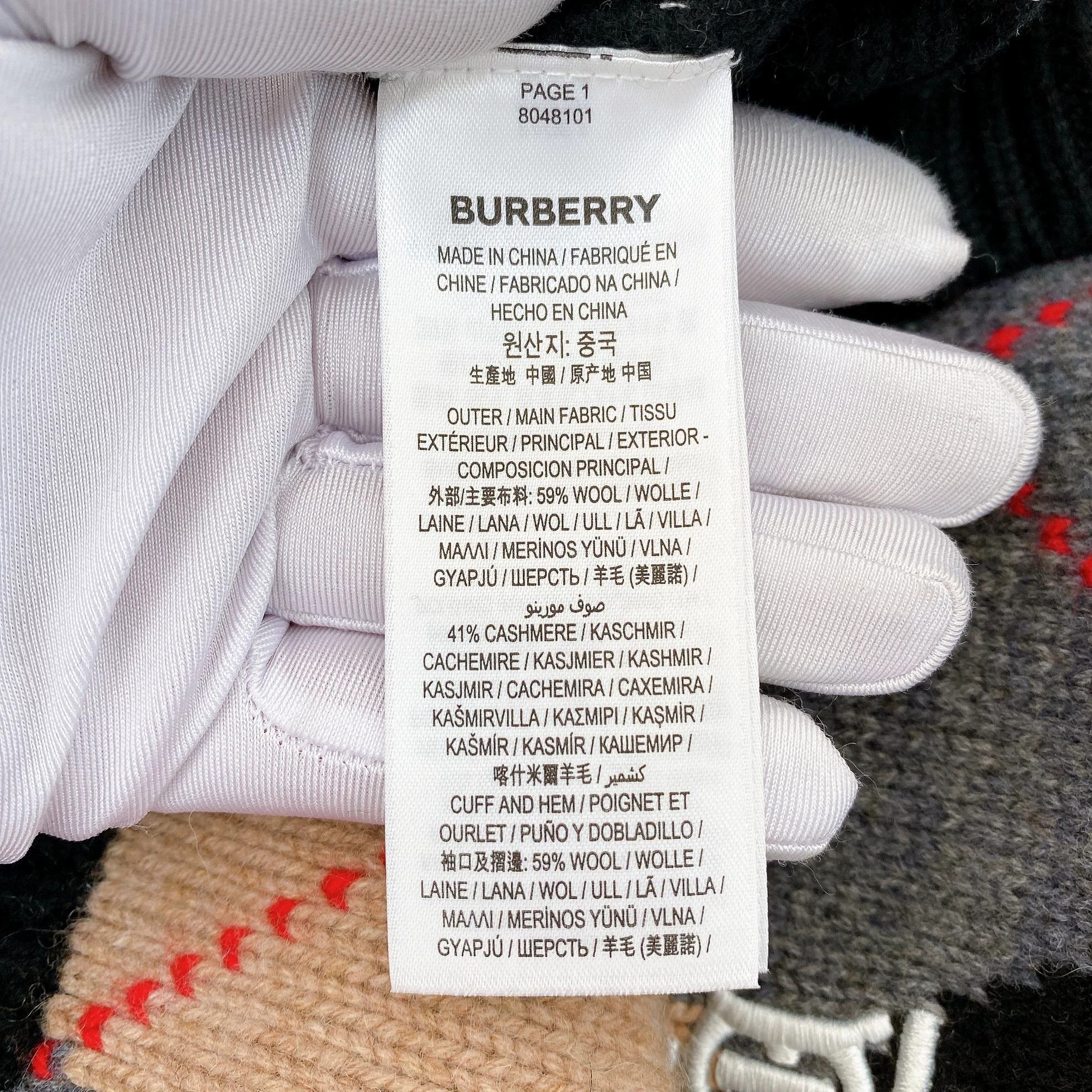 Burberry Burberry color blocked check wool cardigan XL Size XL / US 12-14 / IT 48-50 - 8 Thumbnail