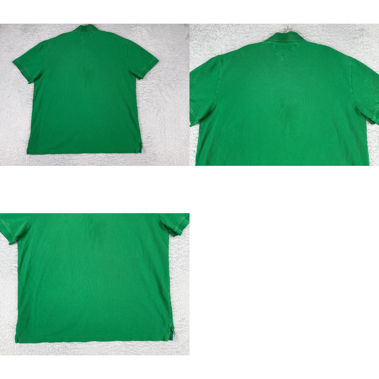 Tommy Hilfiger Tommy Hilfiger Polo Shirt Men XL Green 100% Cotton Slim Fit Button Collar Short Sleeve Size US XL / EU 56 / 4 - 9 Thumbnail
