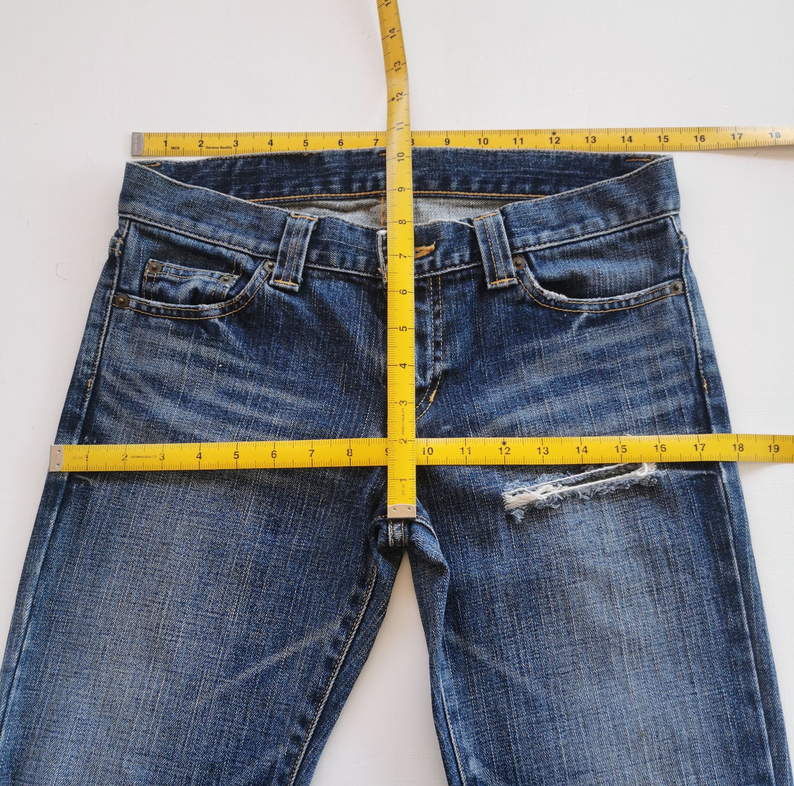 Japanese Brand Material Girl Ripped Jeans Size 30" / US 8 / IT 44 - 10 Thumbnail