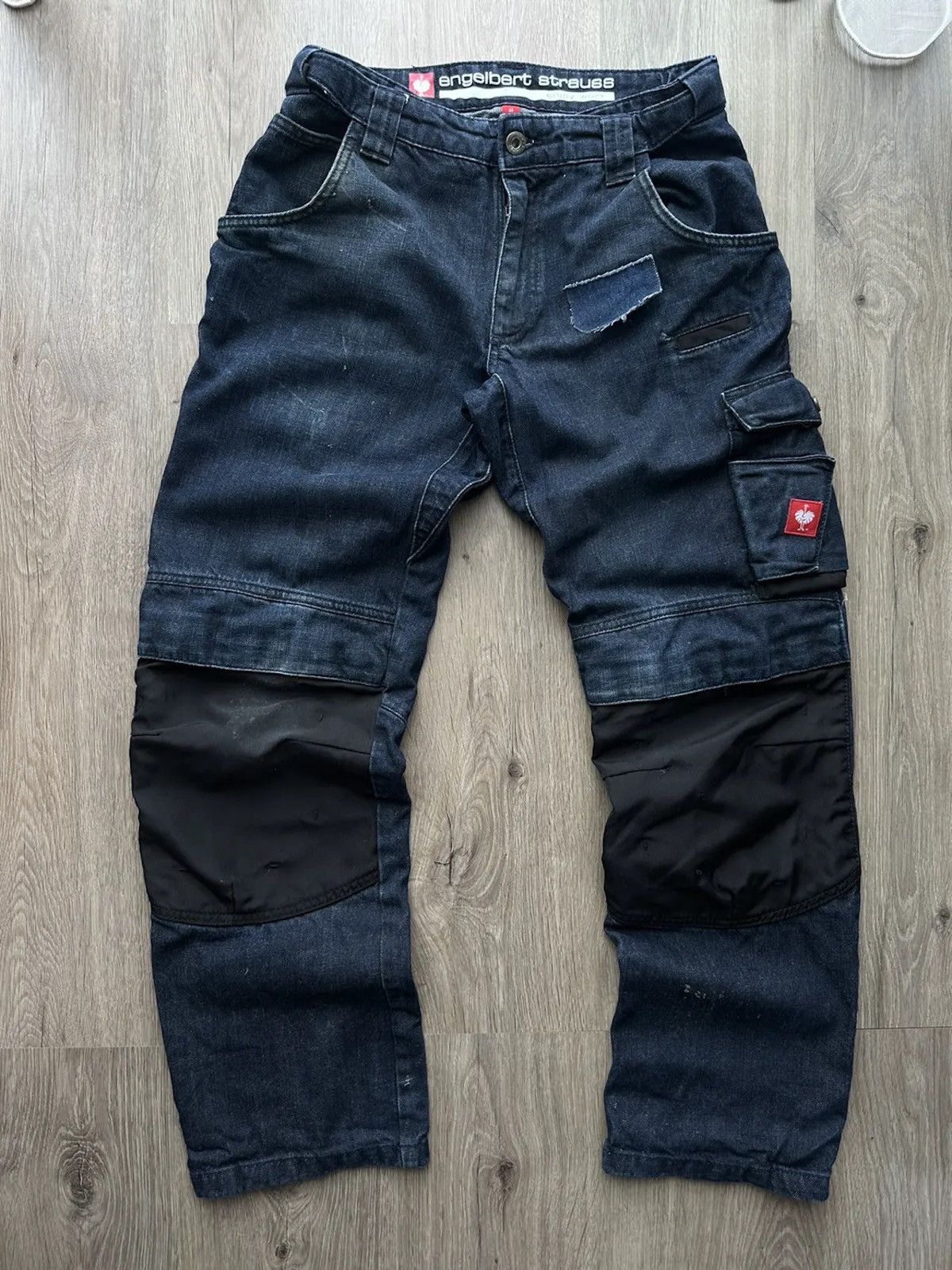 Vintage Engelbert Strauss Workwear Blue Pants