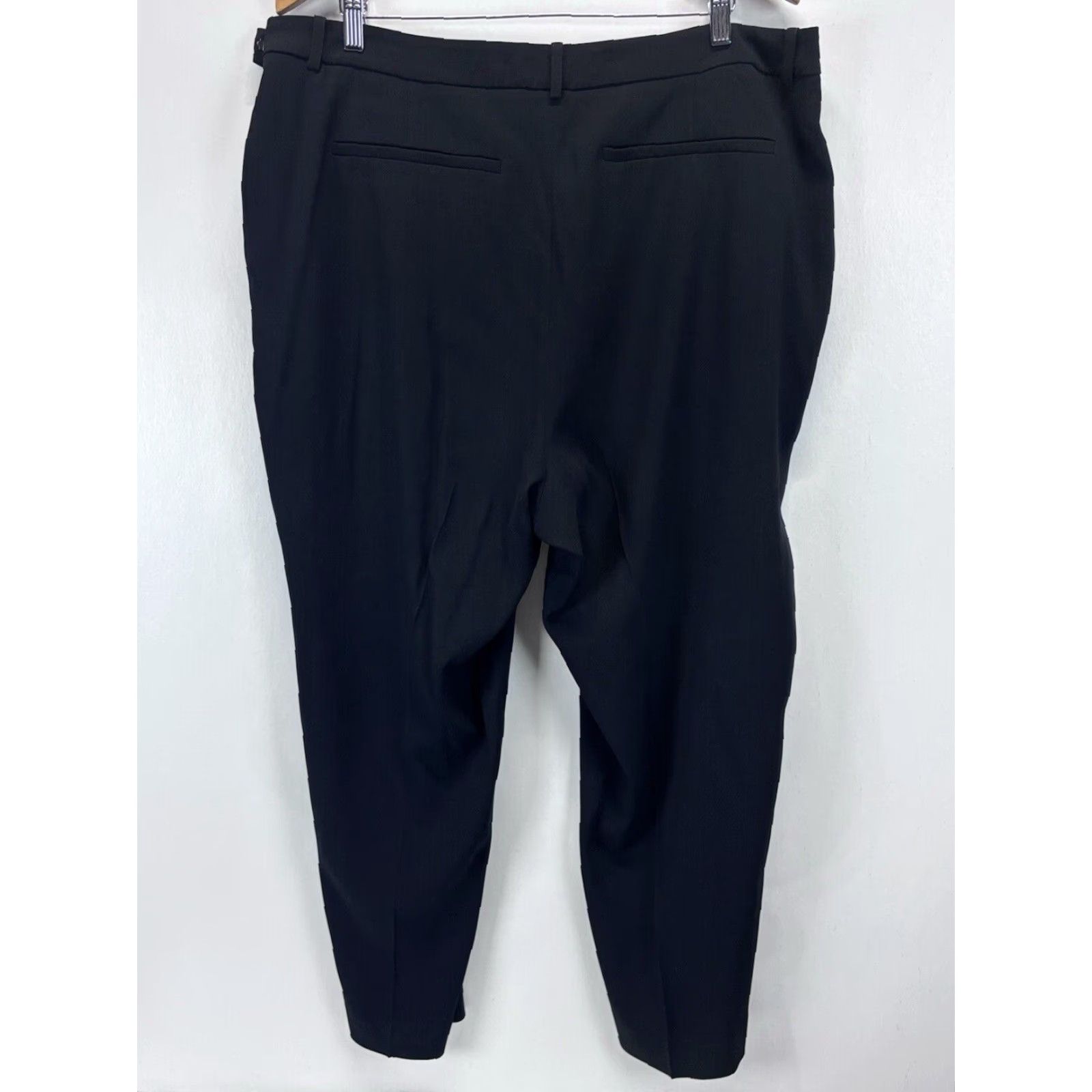 M.M.LaFleur MM.LaFleur Black Dress Pants 2X Plus Size Flat Front Career Womens Classic Size 40" / US 18 - 3 Thumbnail