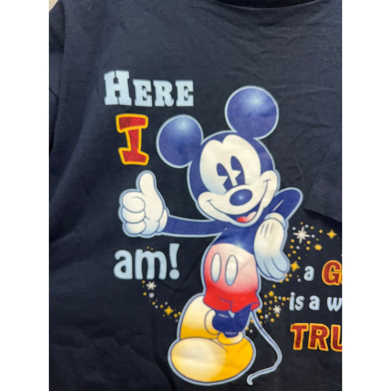 Mickey & Co. Mickey Mouse Shirt Good Pal Pocket Blue Disney Tee Large Size US L / EU 52-54 / 3 - 2 Thumbnail