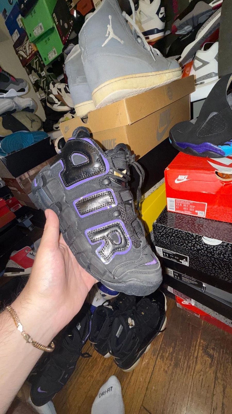 Nike Nike uptempo crushed purple sz 6.5 Size US 6.5 / EU 39-40 - 1 Preview