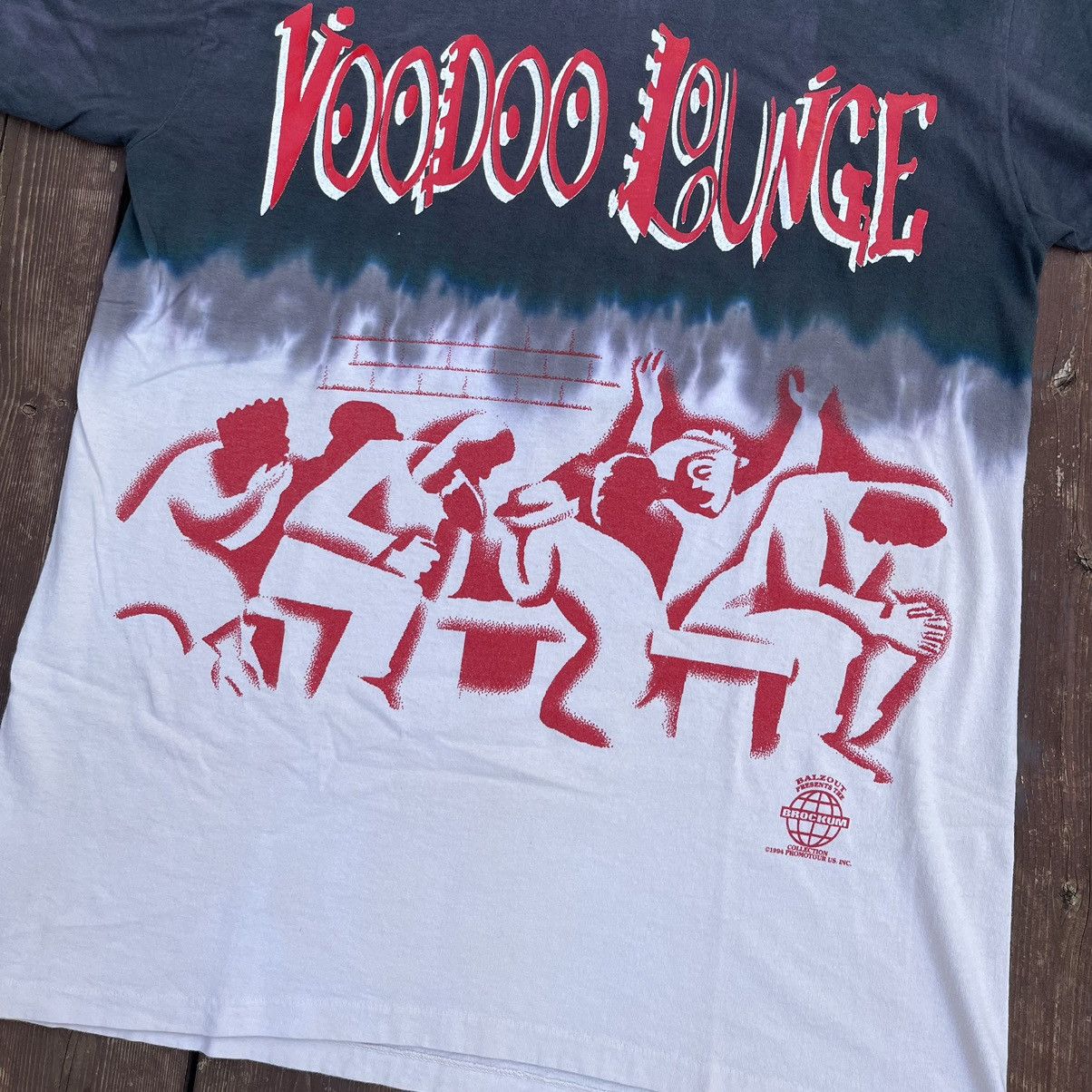 Band Tees × The Rolling Stones × Vintage Vintage 1994 Rolling Stones Voodoo Lounge AOP VERY RARE Size US XL / EU 56 / 4 - 3 Thumbnail