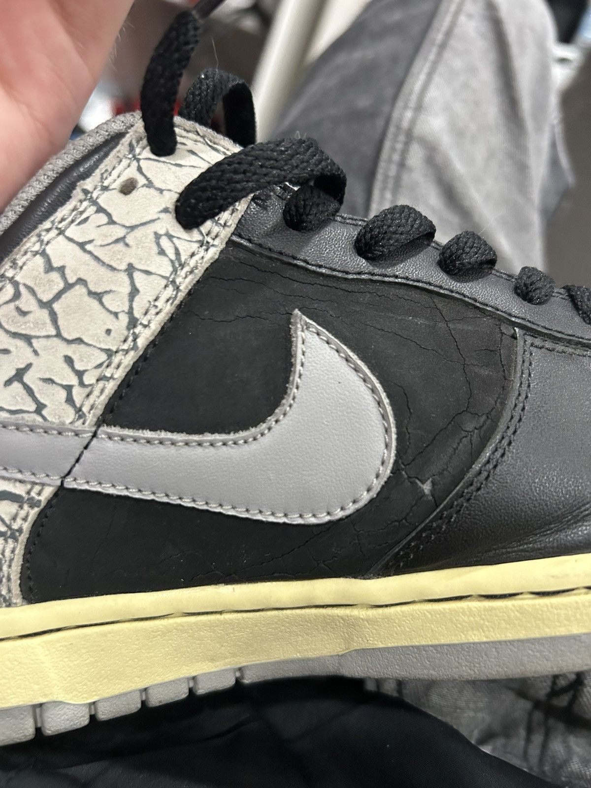 Jordan Brand Nike Dunk J-Pack "Black Cement" (2006) Size US 8 / EU 41 - 7 Thumbnail