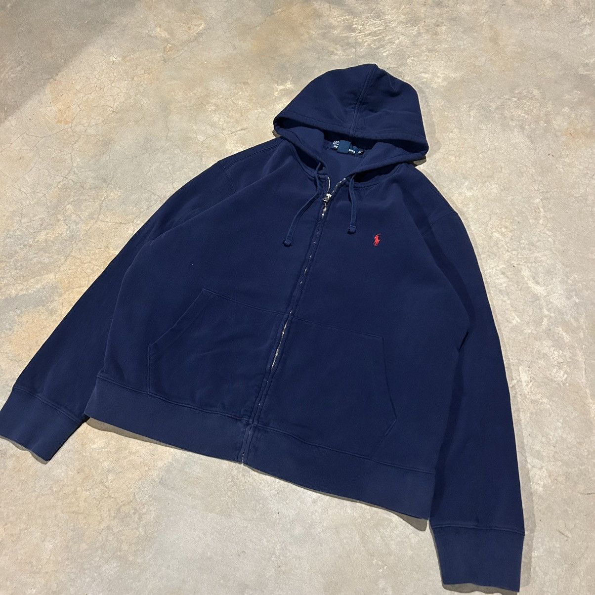 Polo Ralph Lauren × Vintage Essential Vintage 90s Polo Ralph Lauren Pony Zip Up Hoodie Size US XXL / EU 58 / 5 - 2 Thumbnail