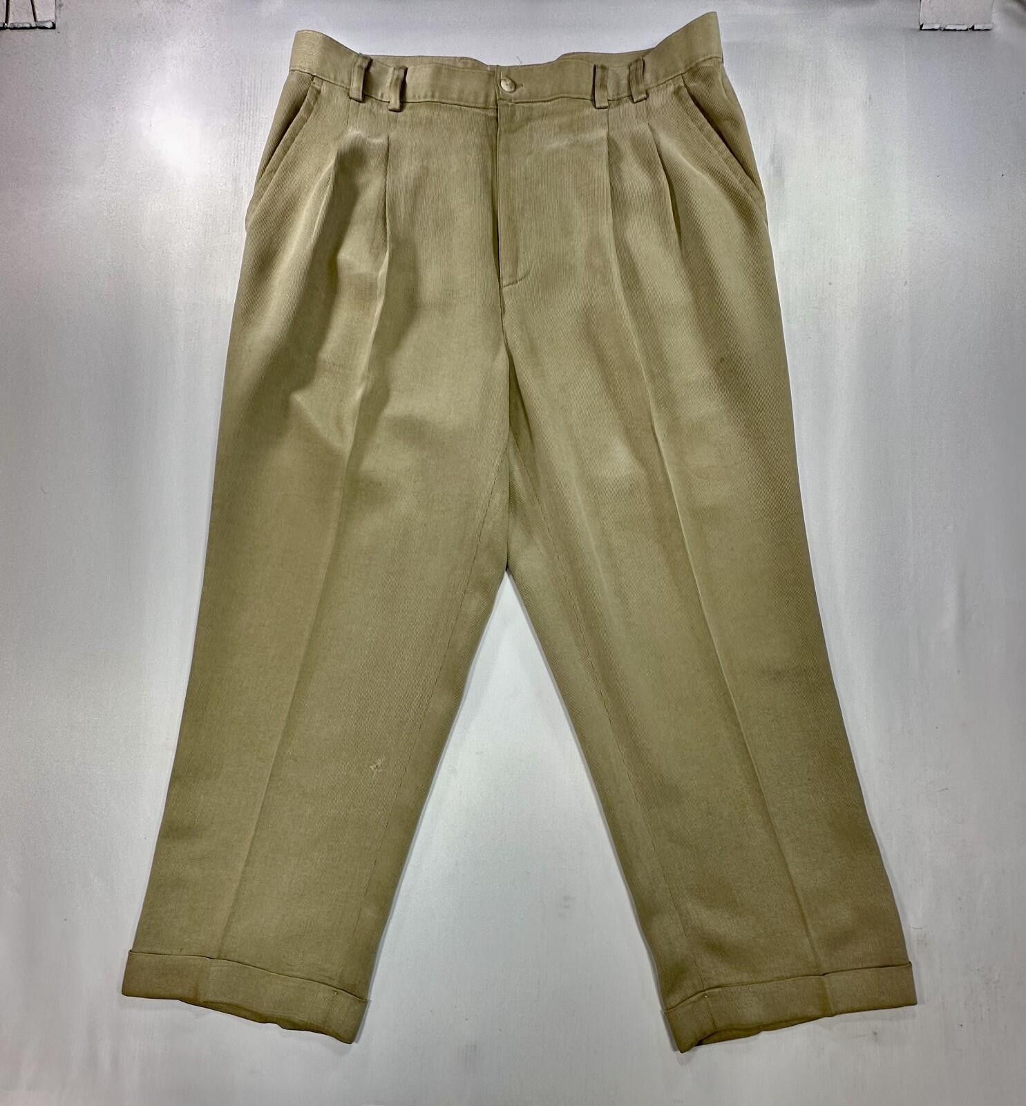 Tori Richard Tori Richard Soft Breathable Dress Pants Brown Mens 36/28 Size US 36 / EU 52 - 1 Thumbnail