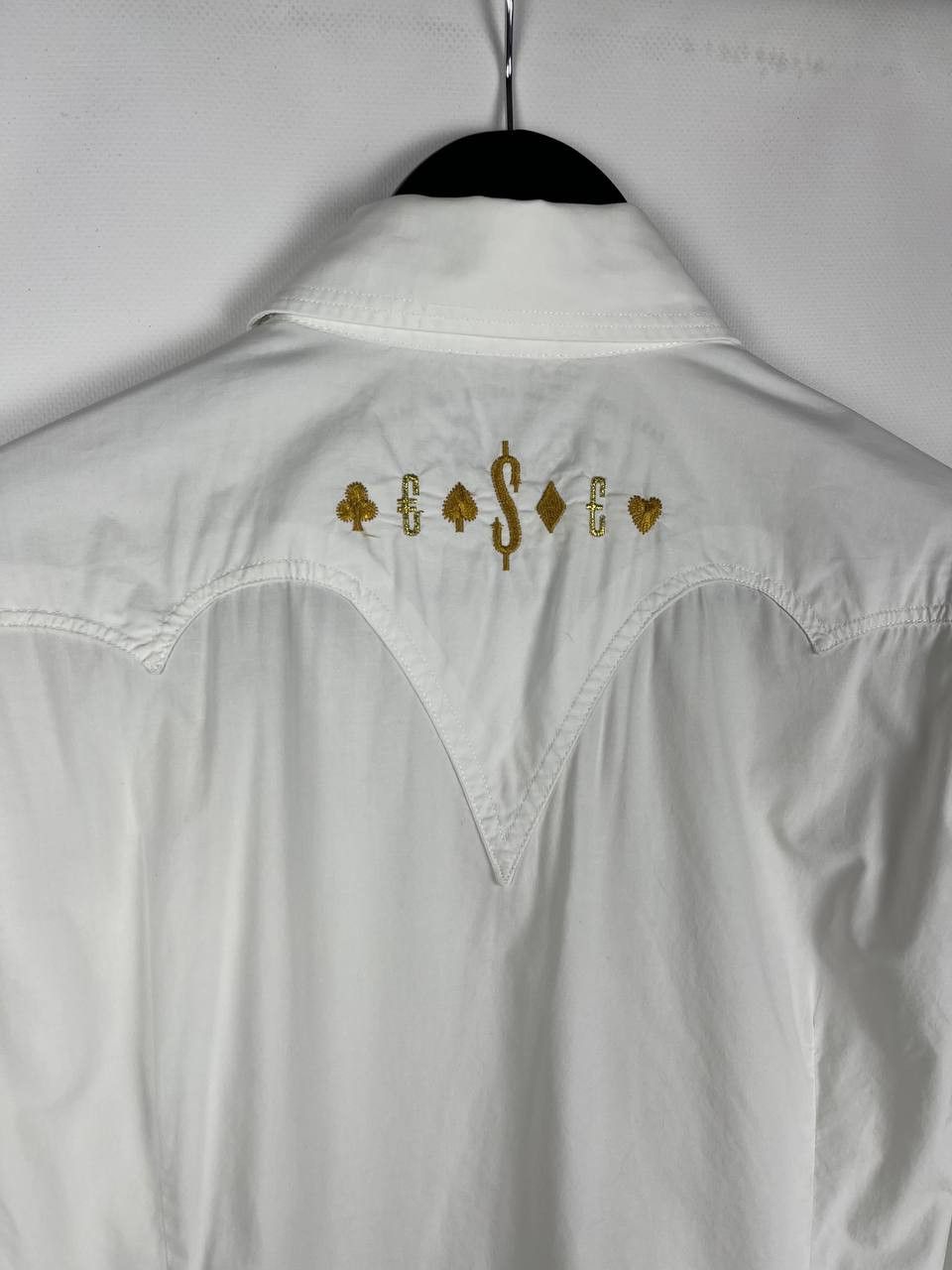Diesel DIESEL Western Shirt Gold Embroidered Cards Dollar Sign Size US M / EU 48-50 / 2 - 4 Thumbnail
