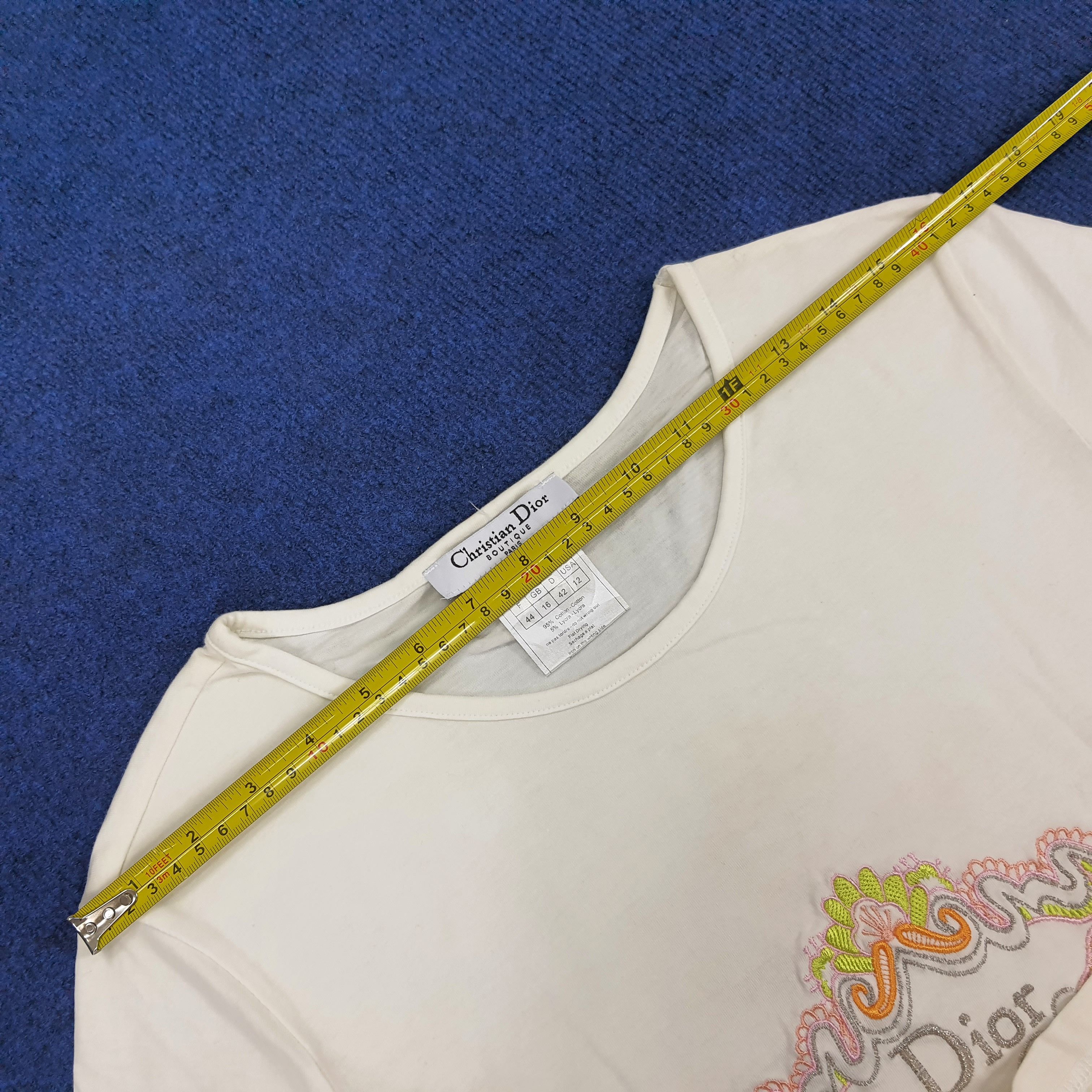 Christian Dior Monsieur × Designer × Vintage Vintage Christian Dior Italian Designer T-shirt Size S / US 4 / IT 40 - 7 Thumbnail