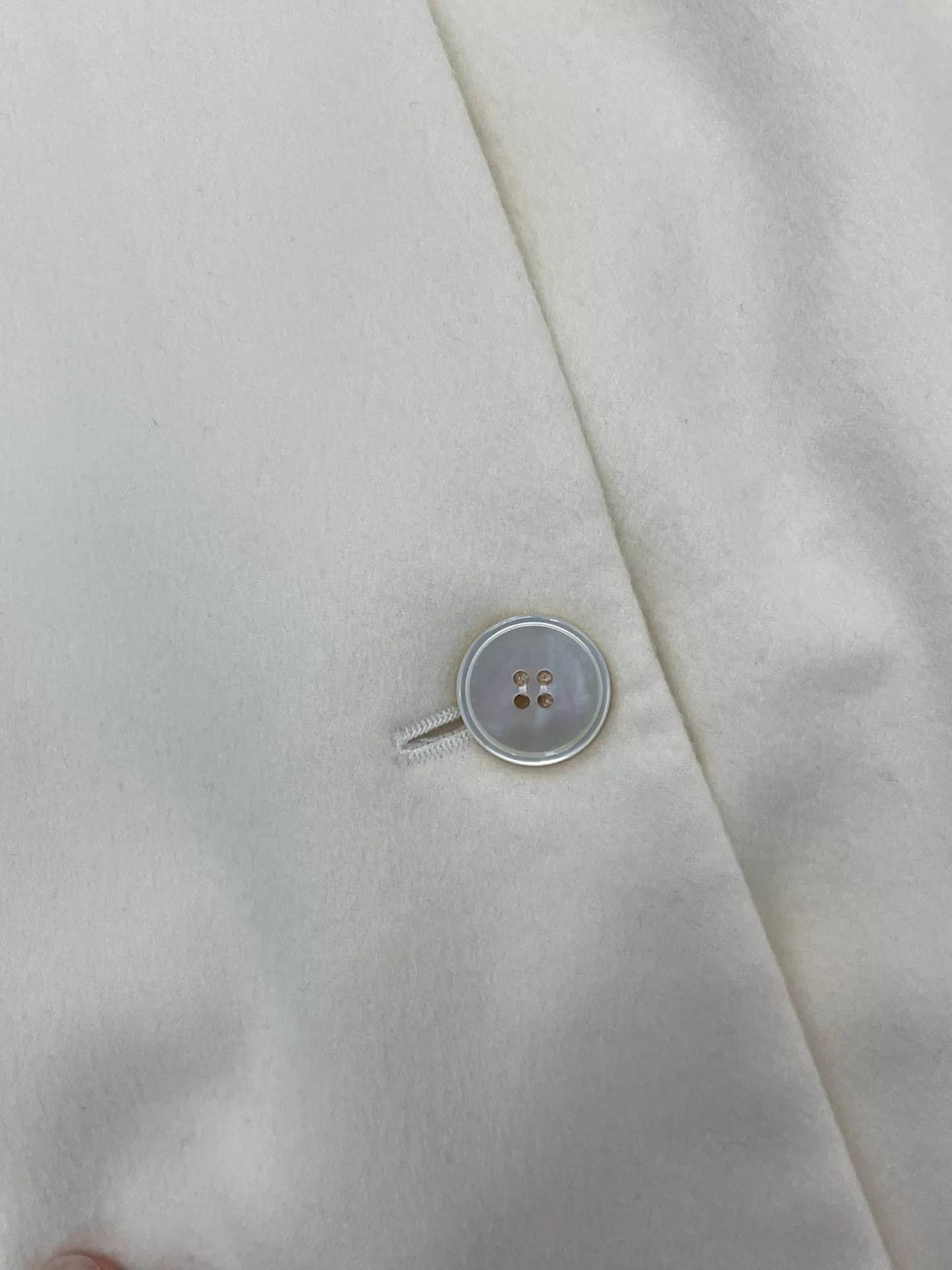 Prada Prada Women's Ivory Cashmere Overcoat 38 Size XS / US 0-2 / IT 36-38 - 2 Thumbnail