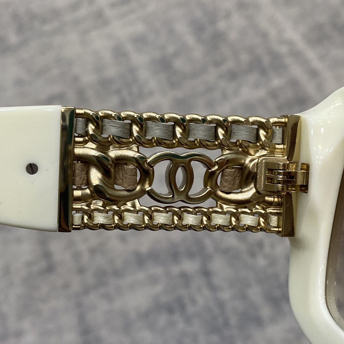 Chanel CHANEL 0CH5535Q 125513 WHITE BROWN Size ONE SIZE - 8 Thumbnail