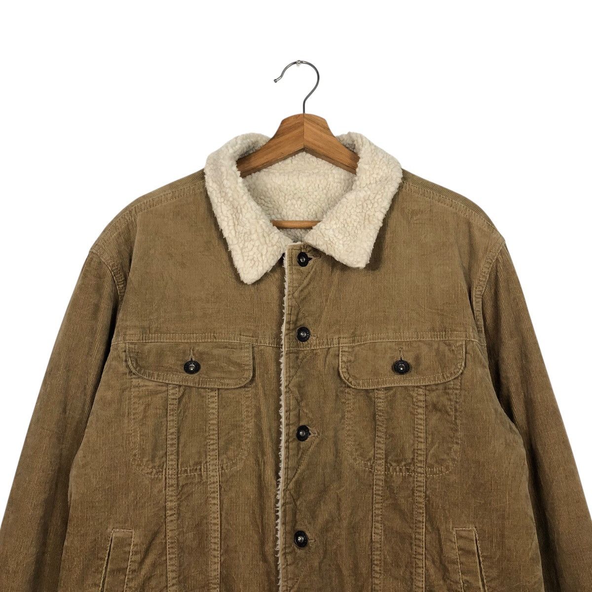 Japanese Brand 📌Vtg Trucker Biker Corduroy Jacket GU Blanket Issey Miyake Size US L / EU 52-54 / 3 - 4 Thumbnail