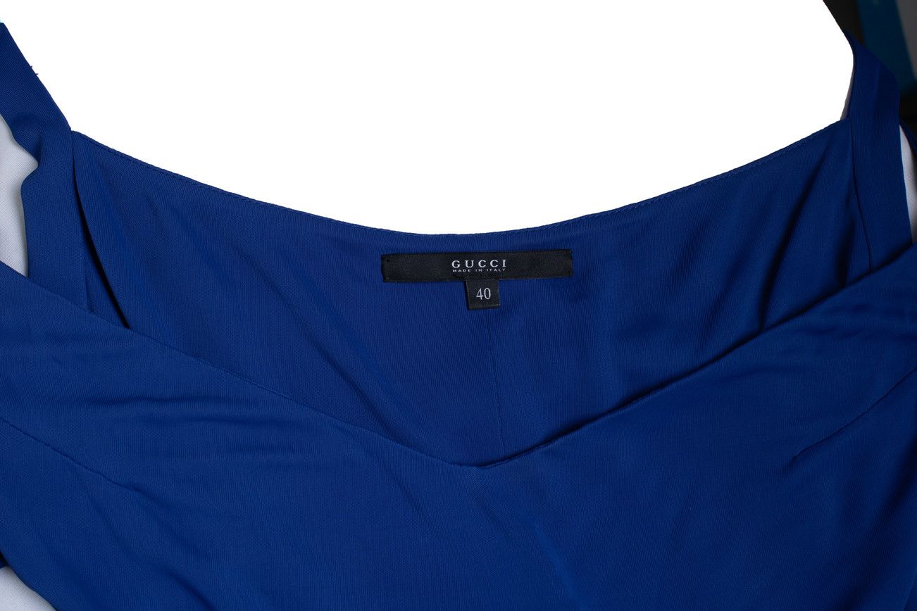 Gucci Gucci, blue dress with wrapbelt Size XS / US 0-2 / IT 36-38 - 7 Thumbnail