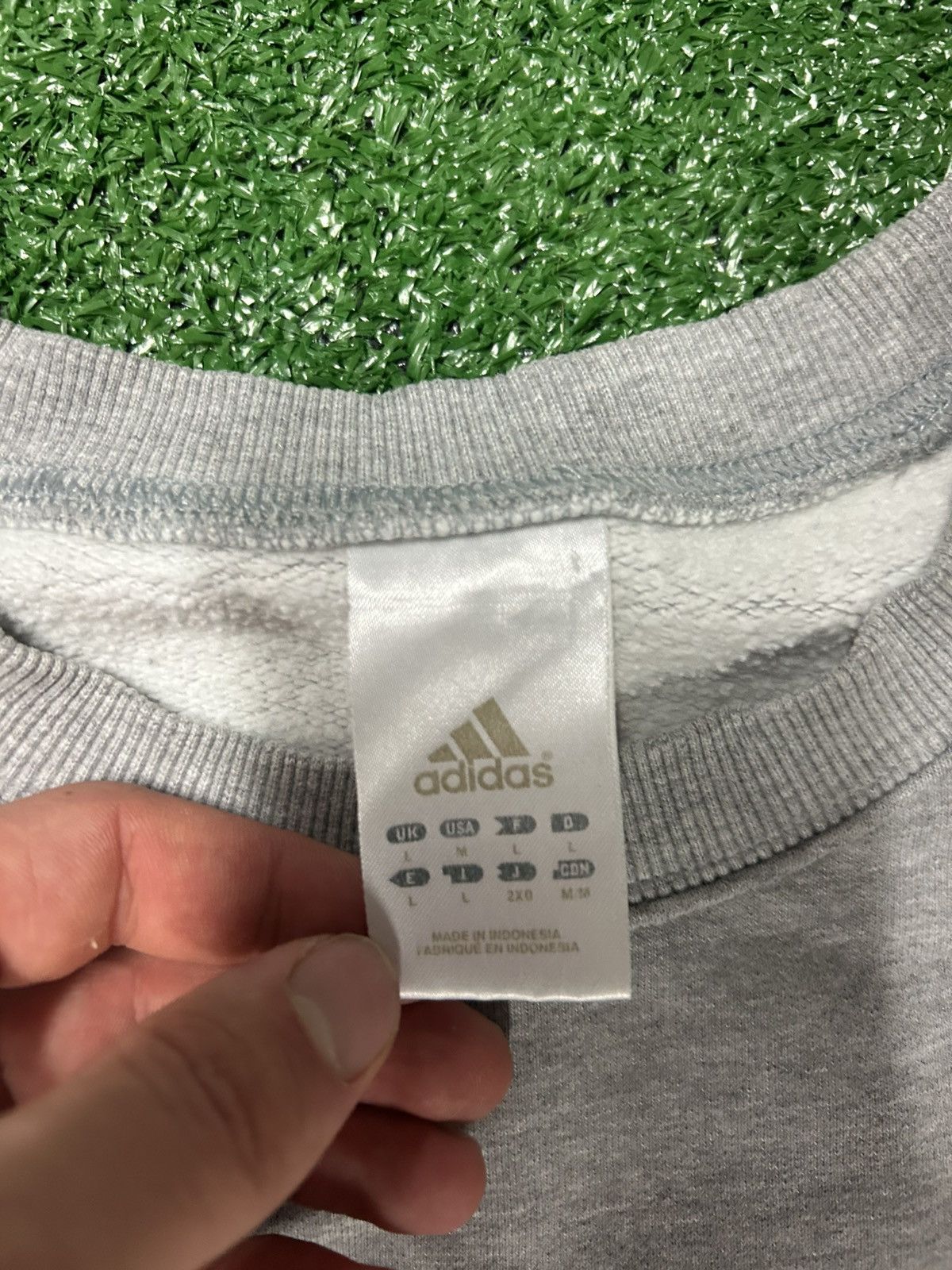Adidas × Vintage Vintage adidas crewneck sweatshirt sleeve logo heavyweight Size US L / EU 52-54 / 3 - 3 Thumbnail