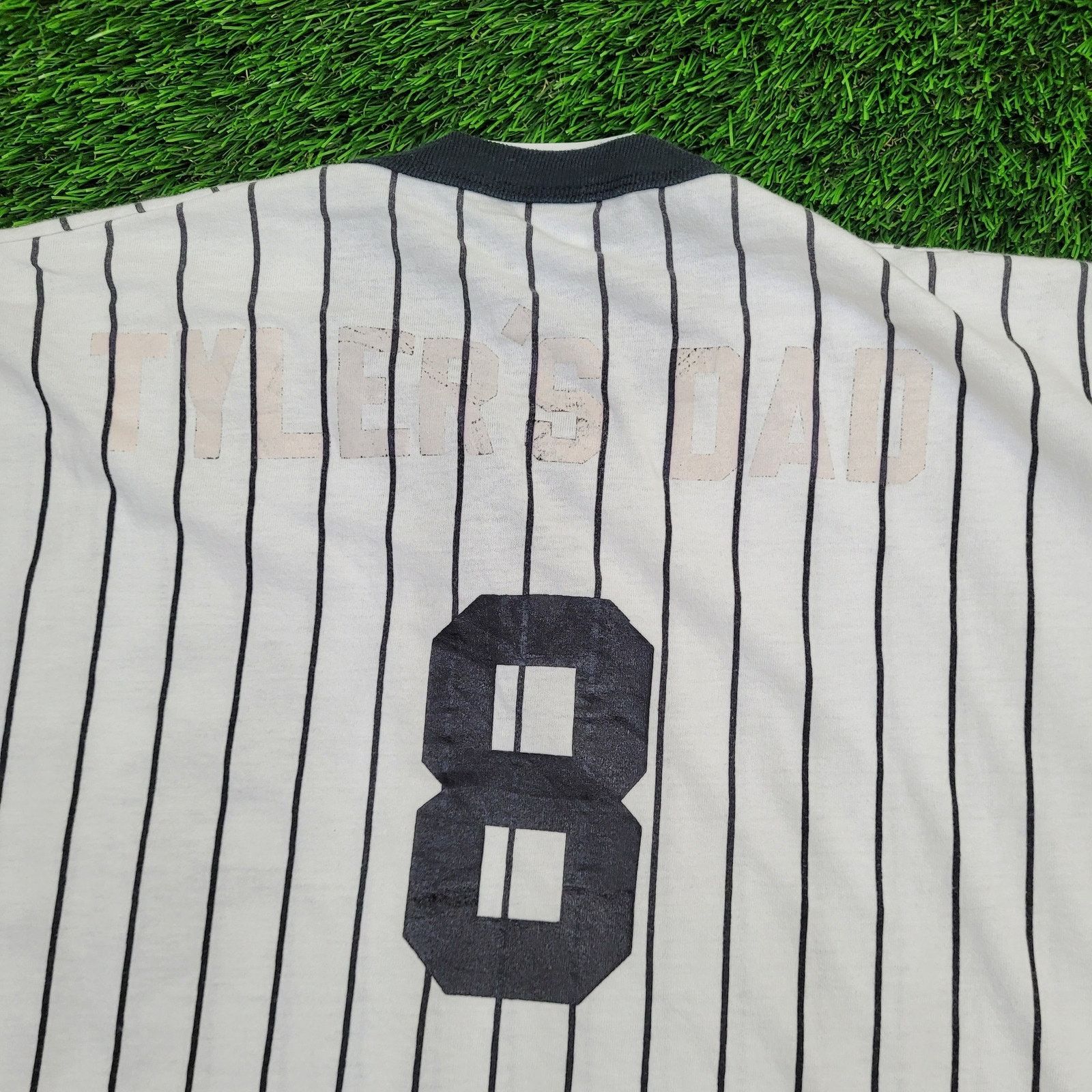 Russell Athletic Vintage Chicago White-Sox Henley Shirt XL 23x29 Striped Size US XL / EU 56 / 4 - 11 Thumbnail
