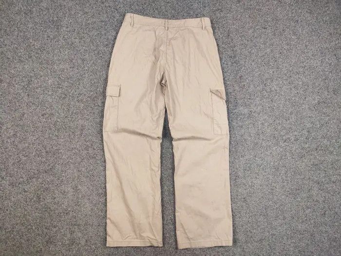 Japanese Brand Vintage Japanese Casual Beige Baggy Cargo Pants Y2K Style Size US 32 / EU 48 - 4 Thumbnail