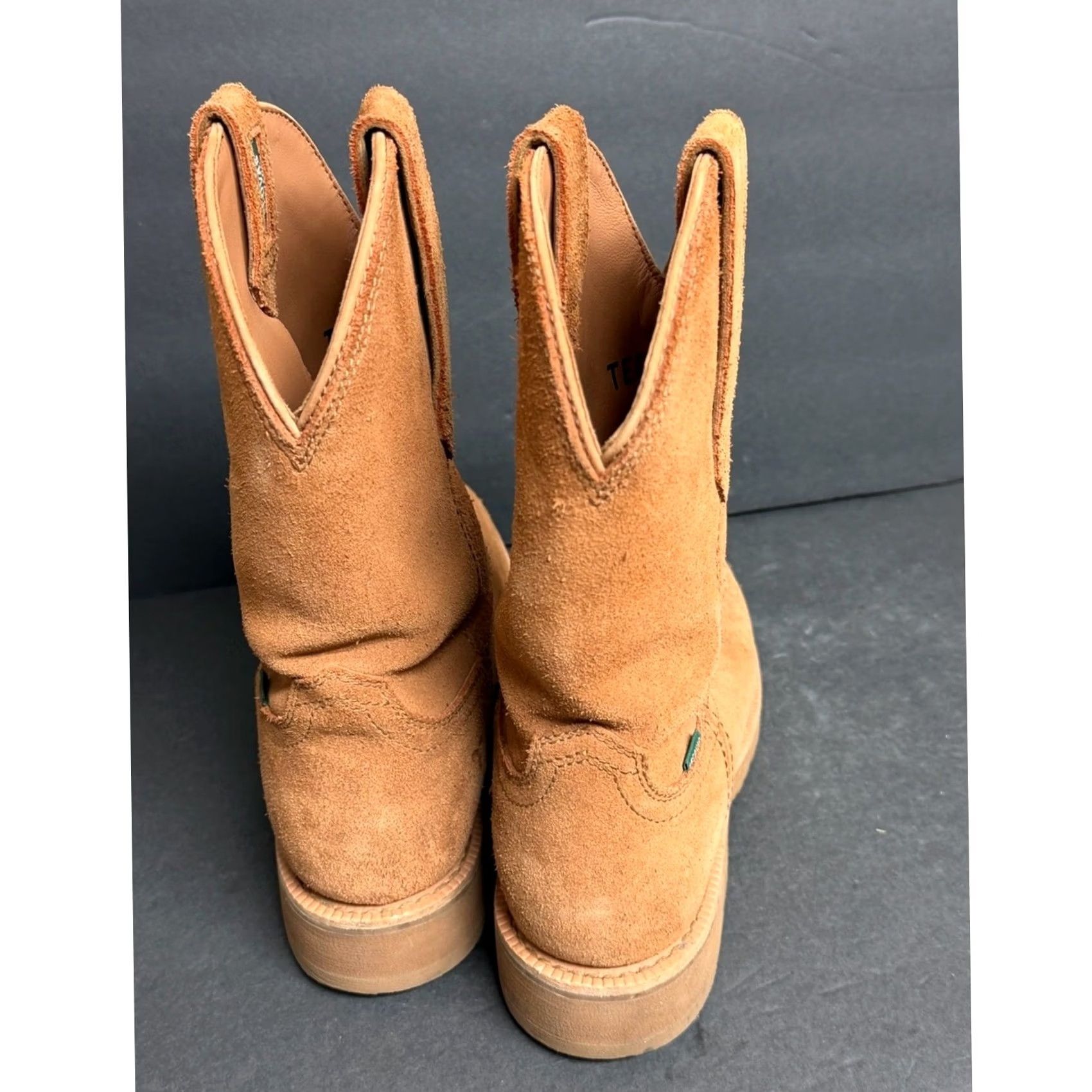 Tecovas Tecovas Mens Boot Size 8D Rugged Roper Cashew Roughout Cashew Size US 8 / EU 41 - 4 Thumbnail