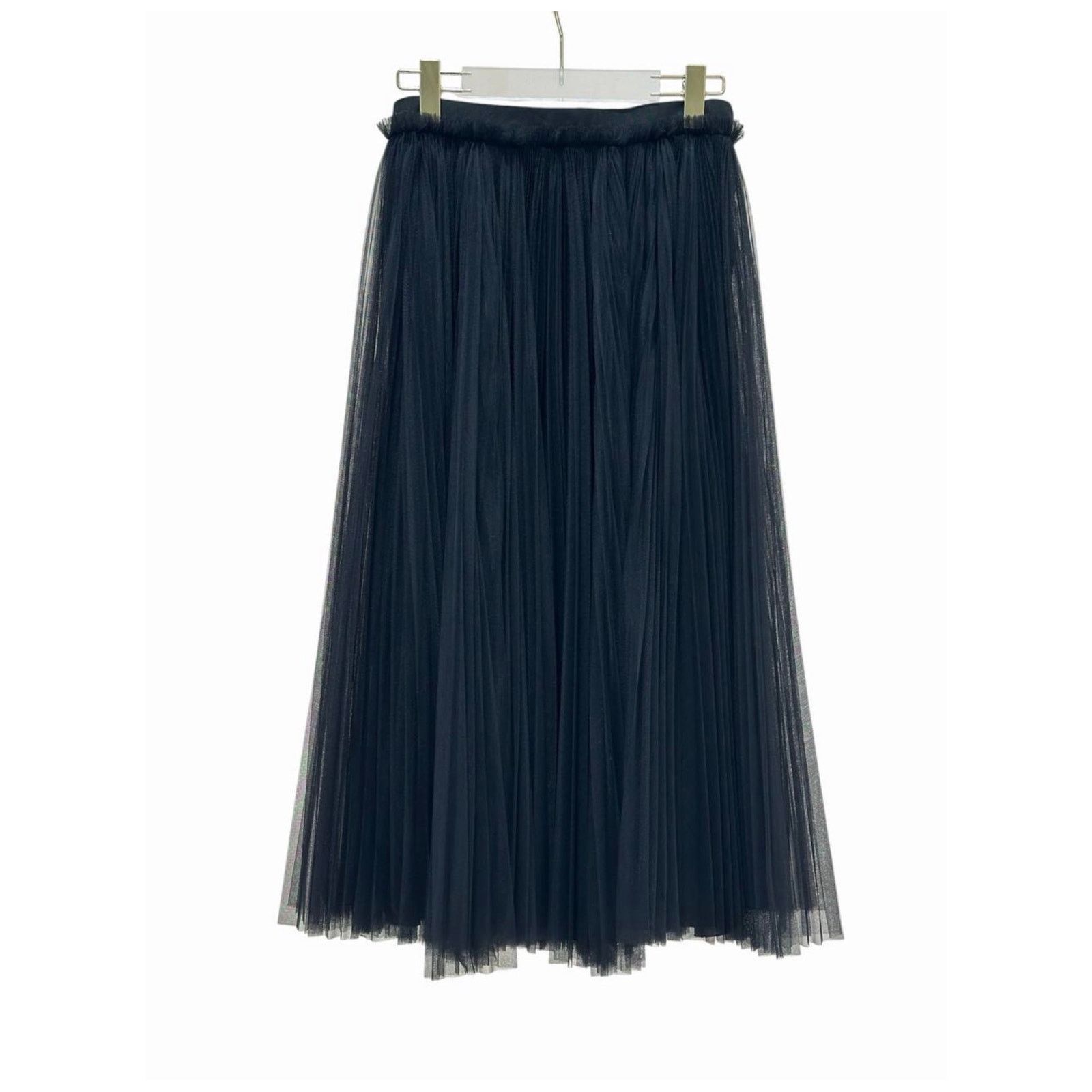 Dolce & Gabbana Dolce & Gabbana Black Tulle & Lace Skirt Sz.42 Size 28" / US 6 / IT 42 - 1 Thumbnail