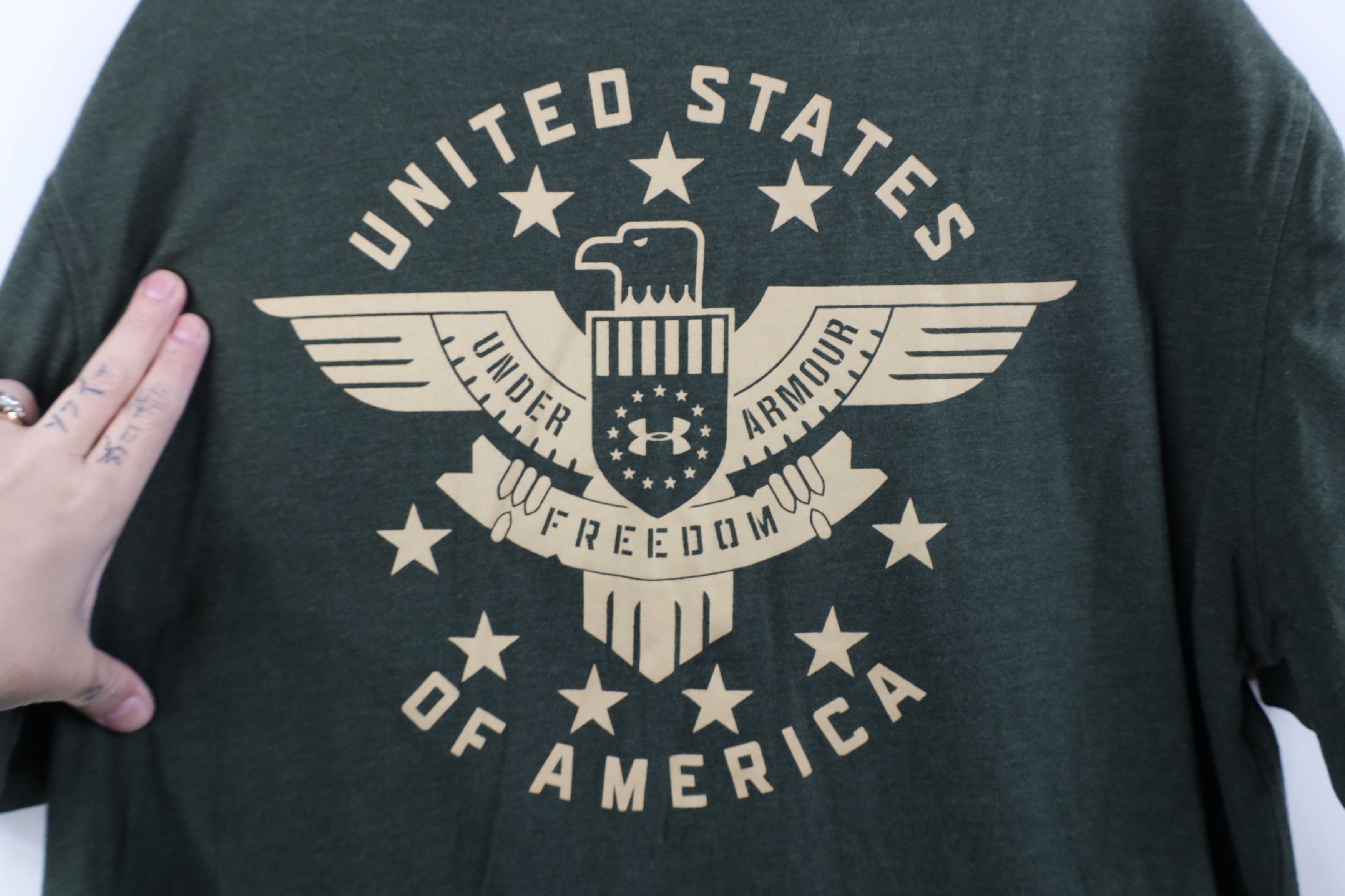 Under Armour Under Armour Military Freedom Short Sleeve T-Shirt Green Size US XL / EU 56 / 4 - 12 Thumbnail