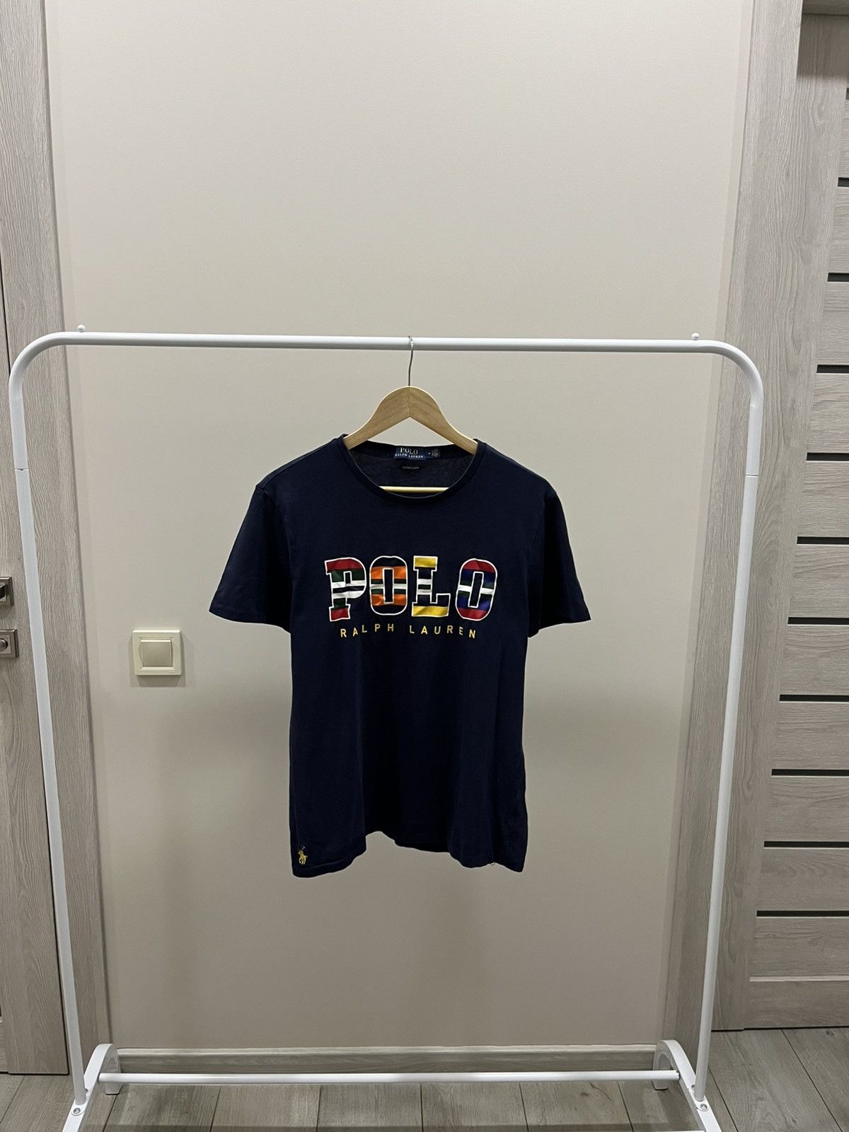 Vintage Mens Polo Ralph Lauren T Shirt Blue Big Logo Y2K Size M Size US M / EU 48-50 / 2 - 1 Thumbnail